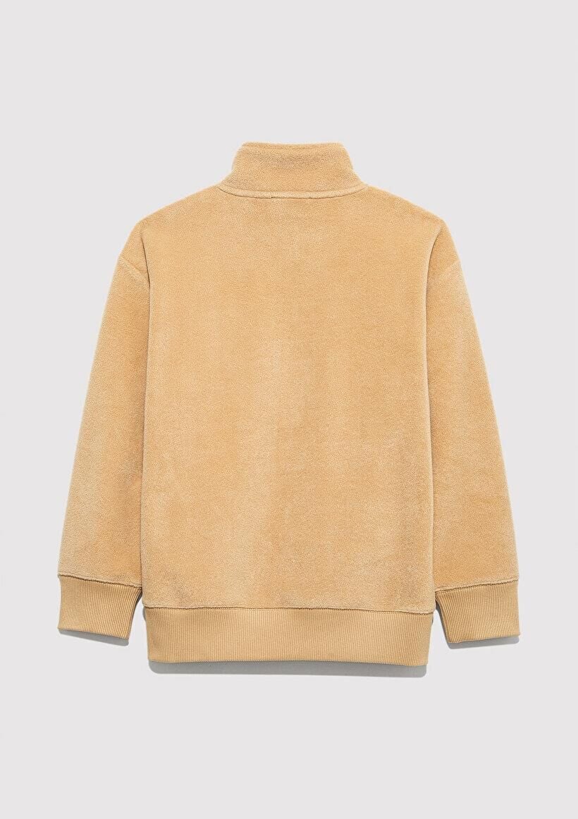 MAVİ ÇOCUK M ARMALI YARI FERMUARLI POLAR SWEATSHIRT 6S10153-83859