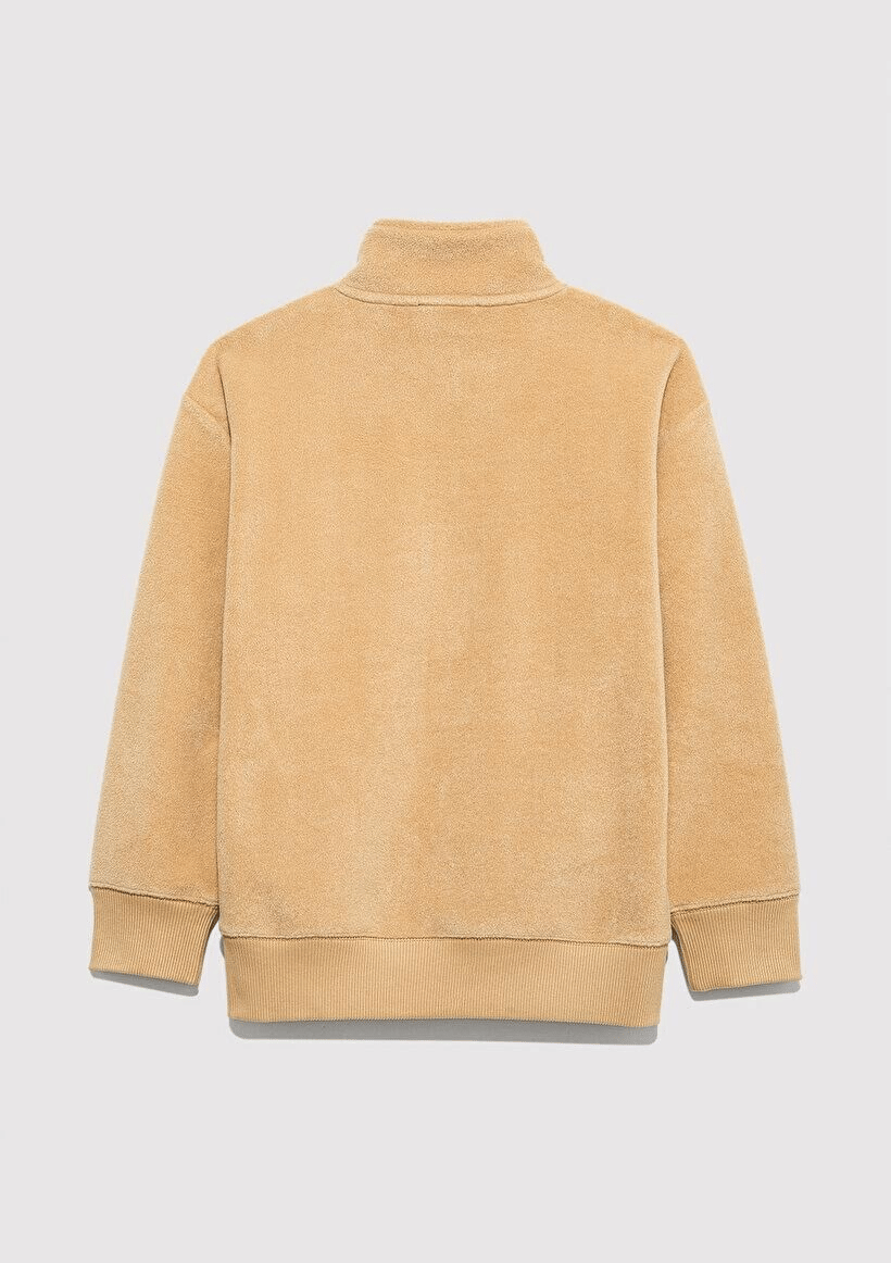 MAVİ ÇOCUK M ARMALI YARI FERMUARLI POLAR SWEATSHIRT 6S10153-83859