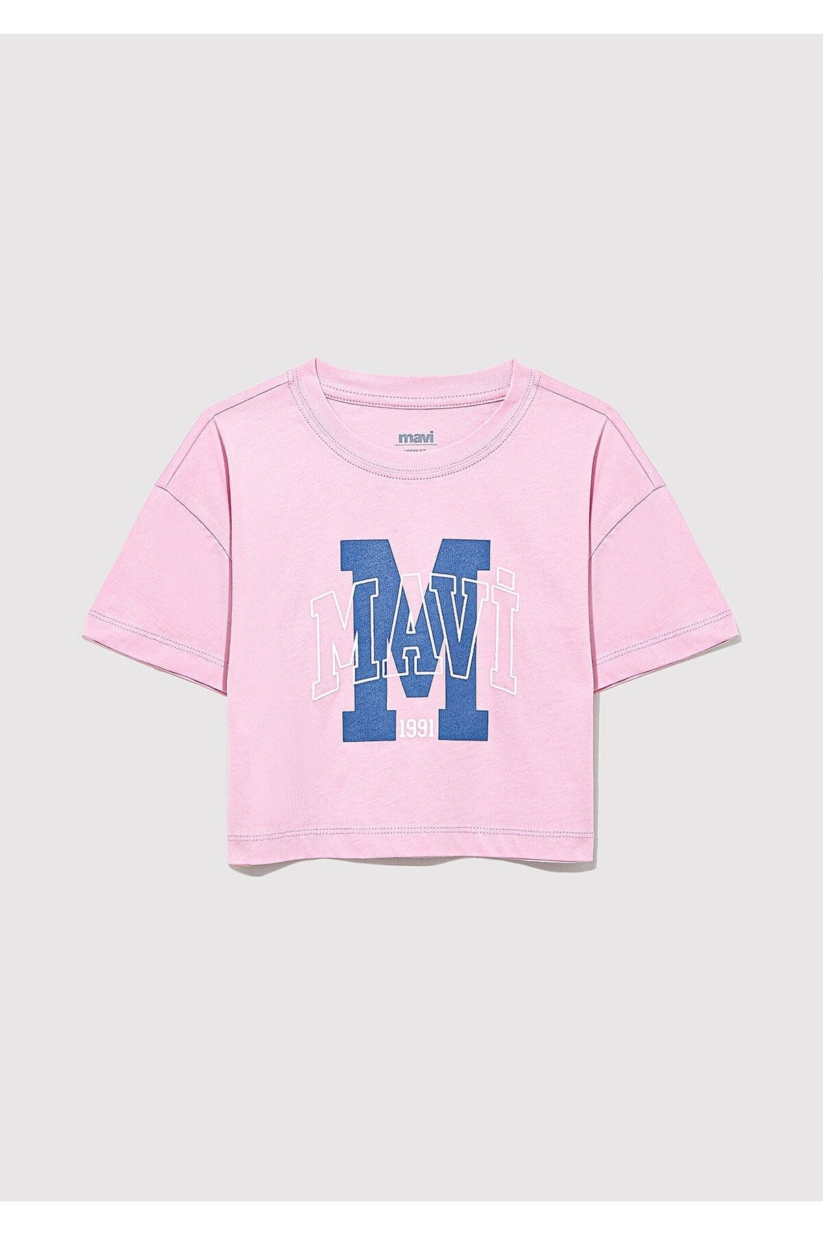 MAVİ ÇOCUK M BASKILI LOGO TİŞÖRT Toz Pembe 7610276-86953