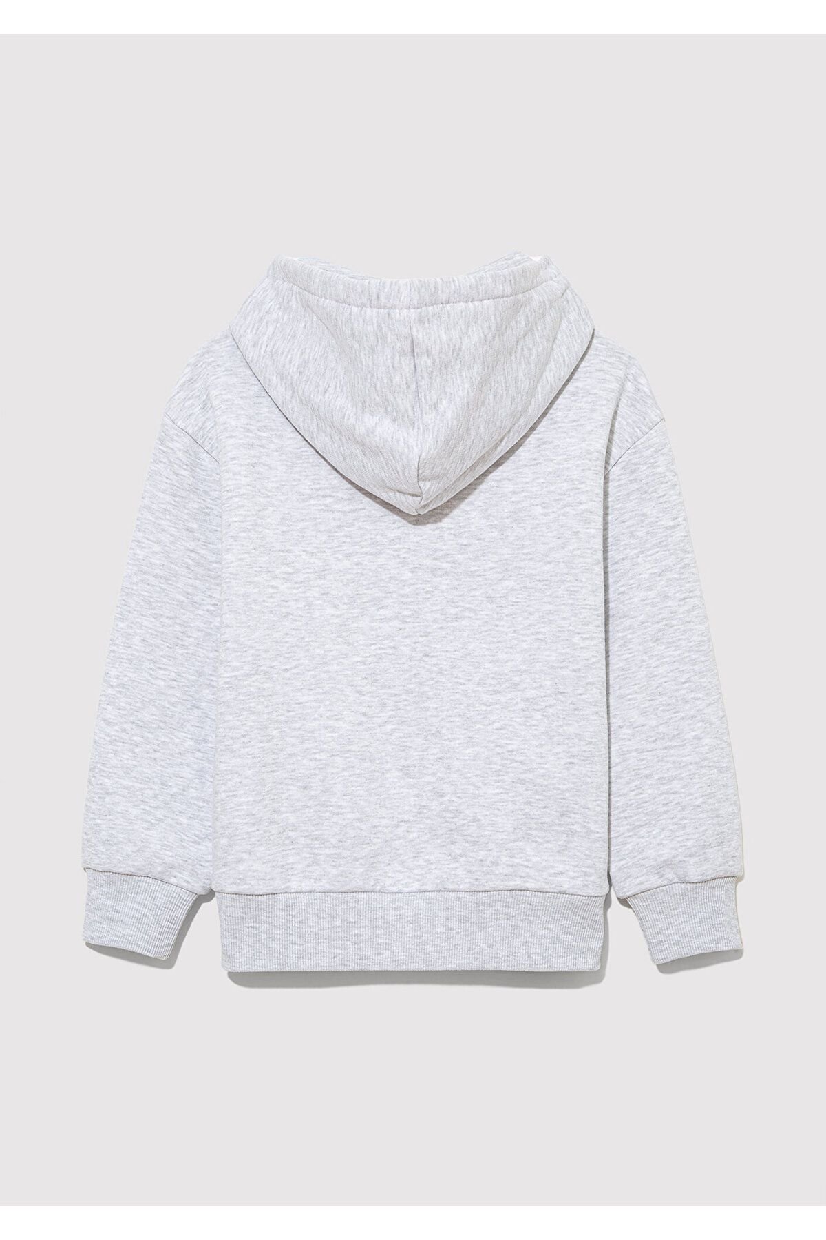 MAVİ ÇOCUK MAVİ BASKILI KAPÜŞONLU SWEATSHIRT  Açık 6610110-88467