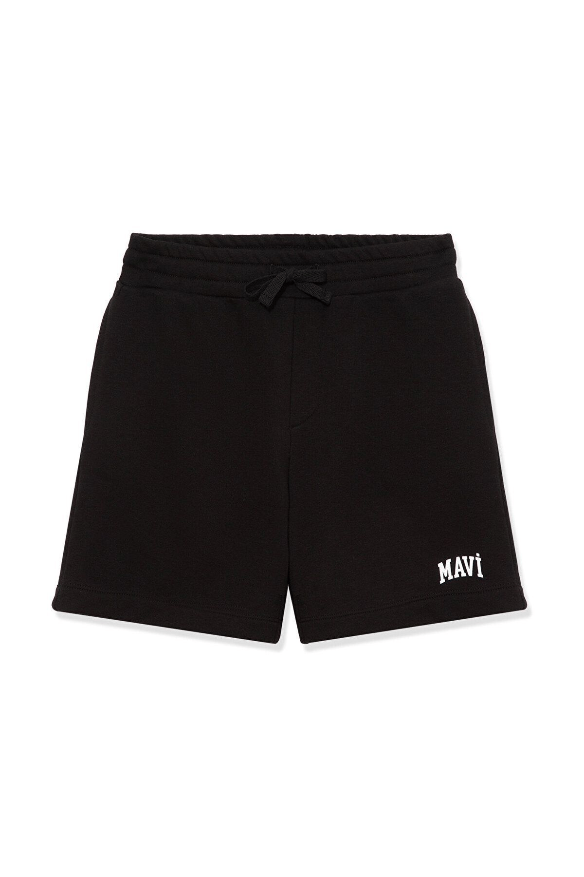 MAVİ ÇOCUK MAVİ BASKILI ÖRME ŞORT Siyah 6410003-900