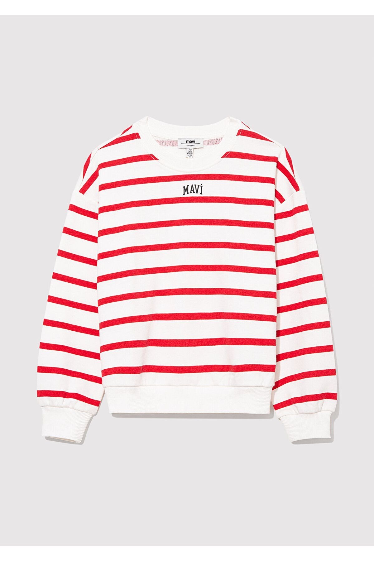 MAVİ ÇOCUK MAVİ LOGO BASKILI ÇİZGİLİ SWEATSHIRT  Ac 7S10038-82054