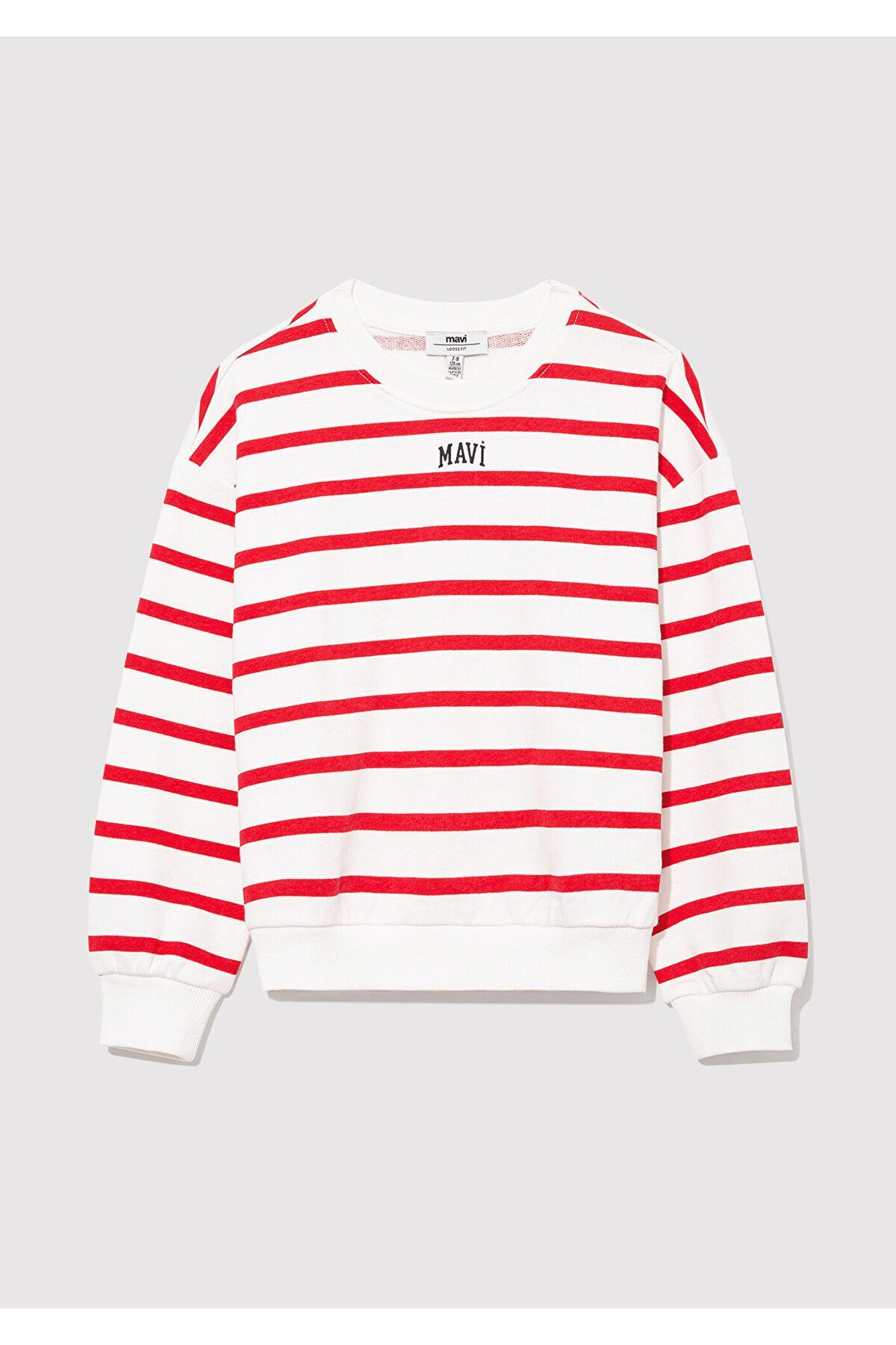 MAVİ ÇOCUK MAVİ LOGO BASKILI ÇİZGİLİ SWEATSHIRT  Ac 7S10038-82054