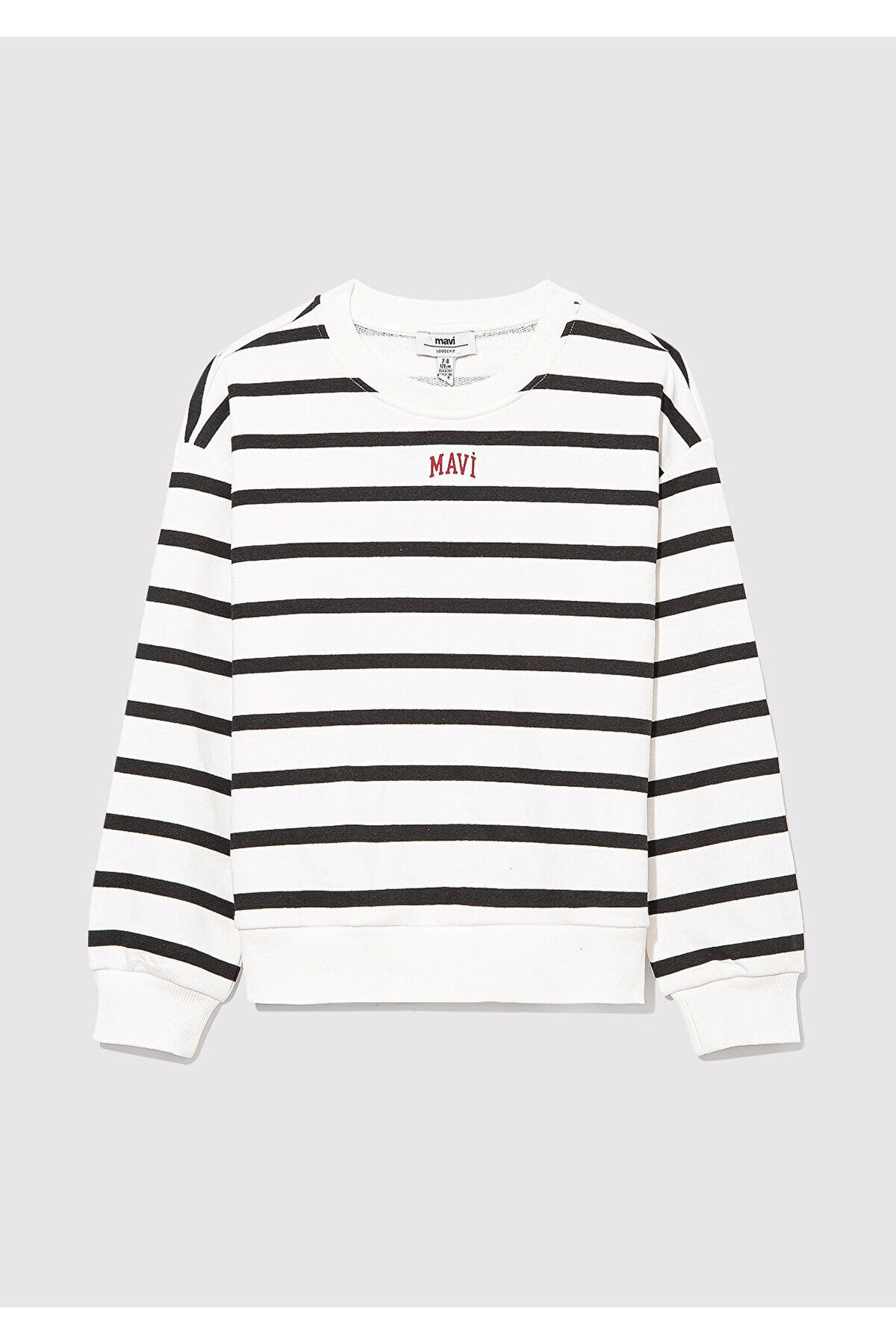 MAVİ ÇOCUK MAVİ LOGO BASKILI ÇİZGİLİ SWEATSHIRT  Si 7S10038-900