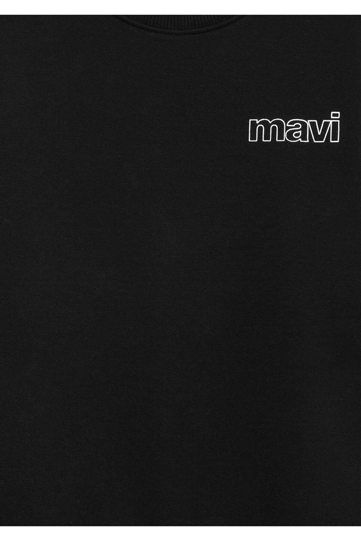 MAVİ ÇOCUK MAVİ LOGO BASKILI SWEATSHIRT Siyah 6S10034-900