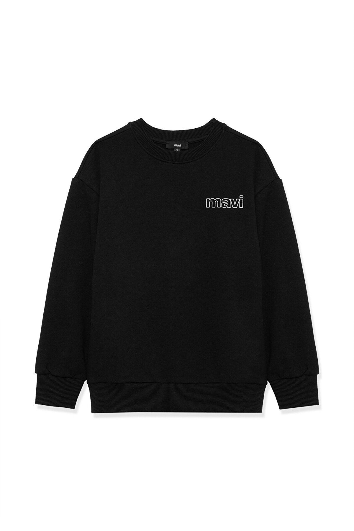 MAVİ ÇOCUK MAVİ LOGO BASKILI SWEATSHIRT Siyah 6S10034-900