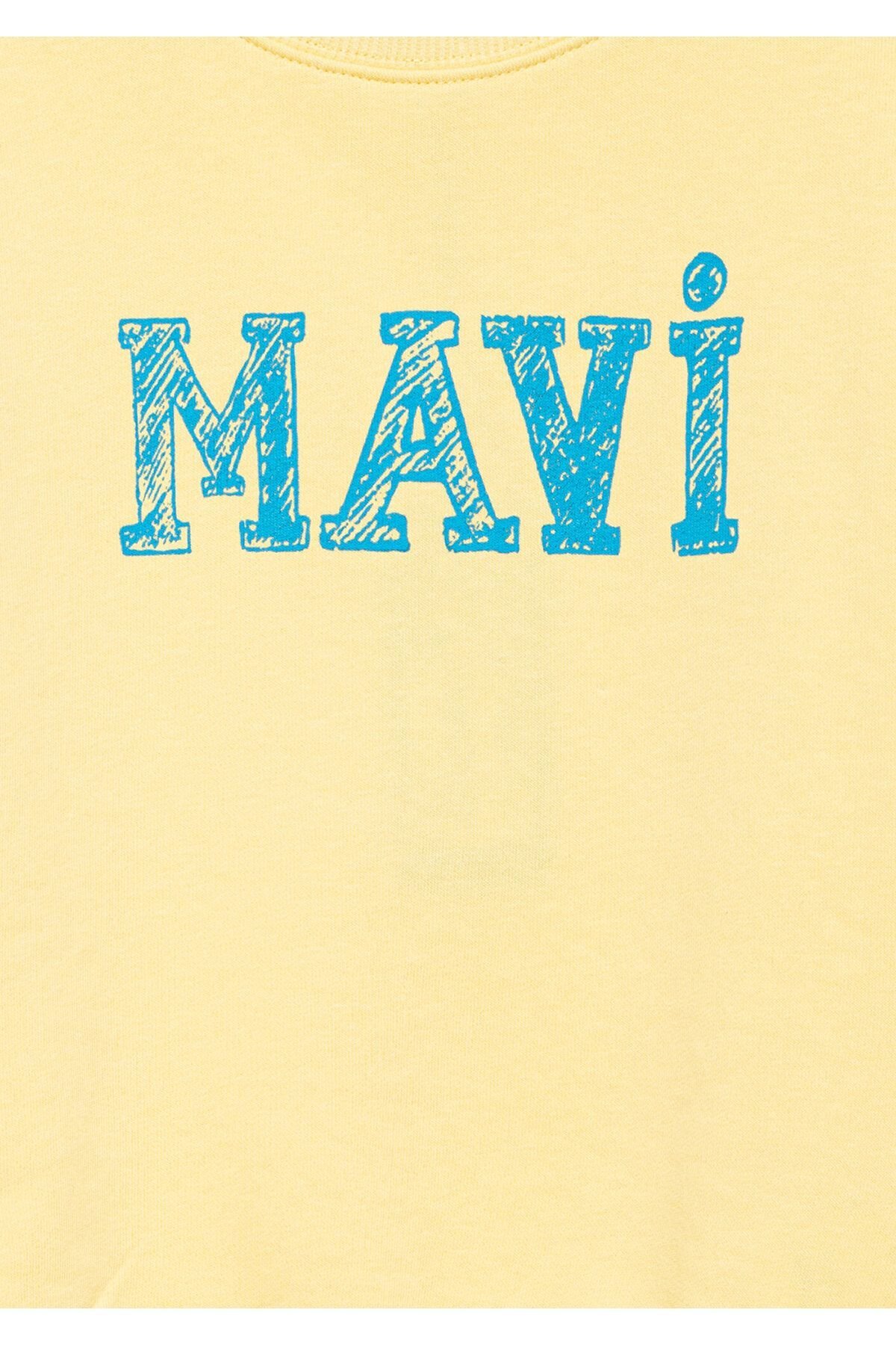 MAVİ ÇOCUK MAVİ LOGO BASKILI SWEATSHIRT  French Van 7S10037-71315
