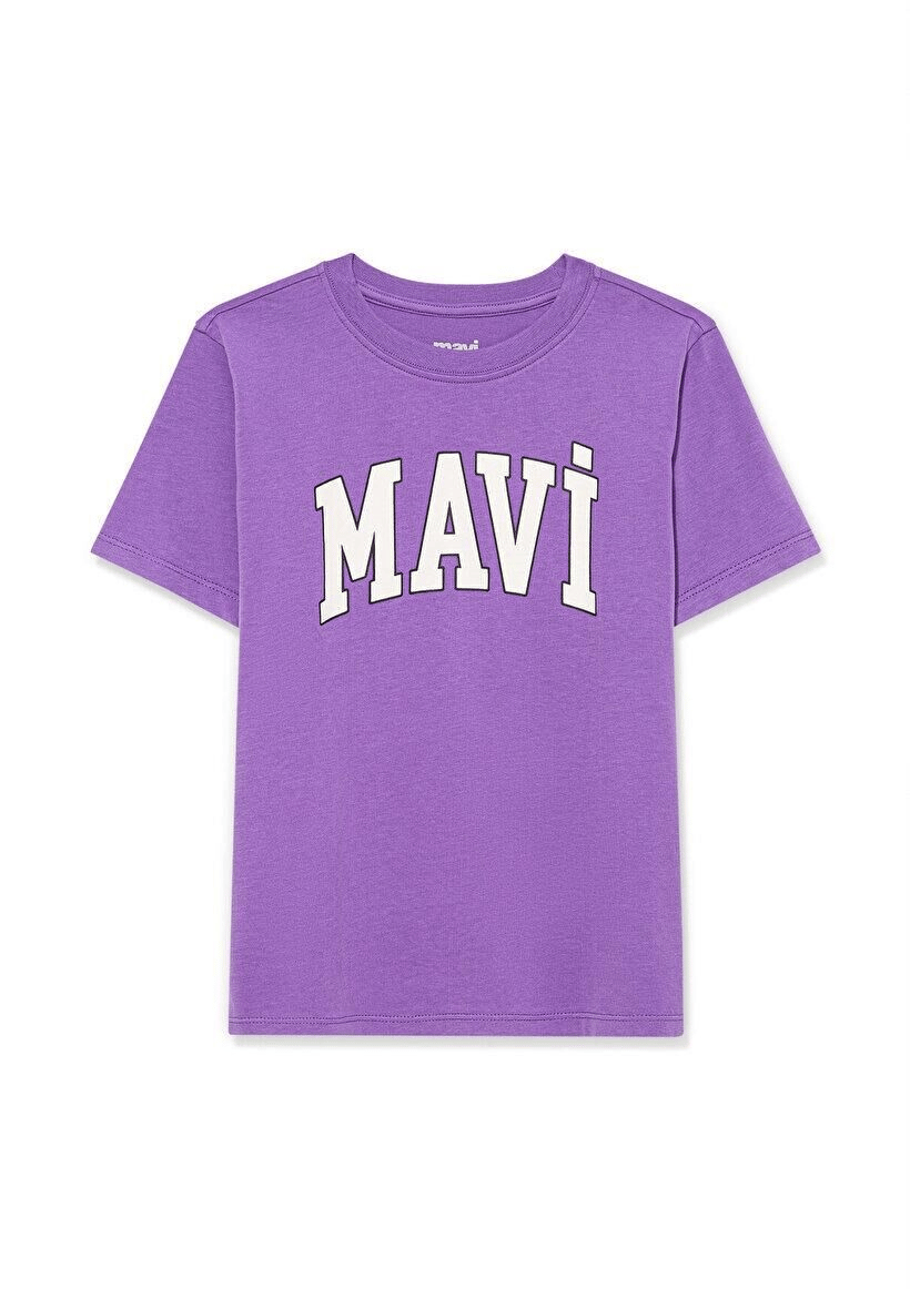 MAVİ ÇOCUK MAVİ LOGO BASKILI TİŞÖRT Deep Lavender 6610030-70606