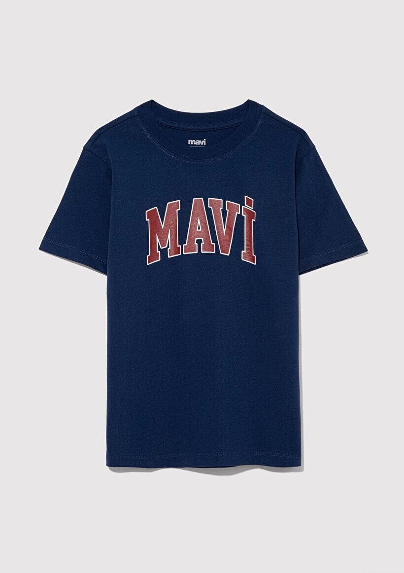 MAVİ ÇOCUK MAVİ LOGO BASKILI TİŞÖRT Derin Mavi 6610030-70491