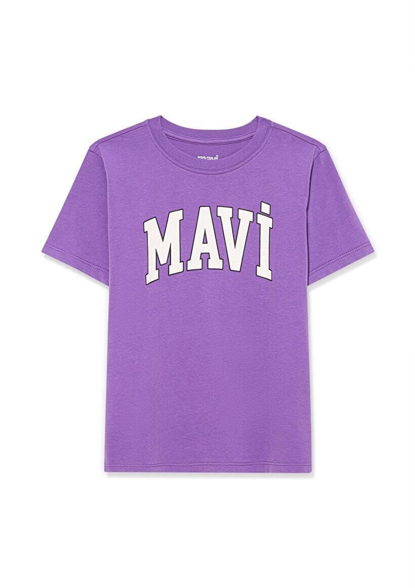 MAVİ ÇOCUK MAVİ LOGO BASKILI TİŞÖRT Deep Lavender 6610030-70606