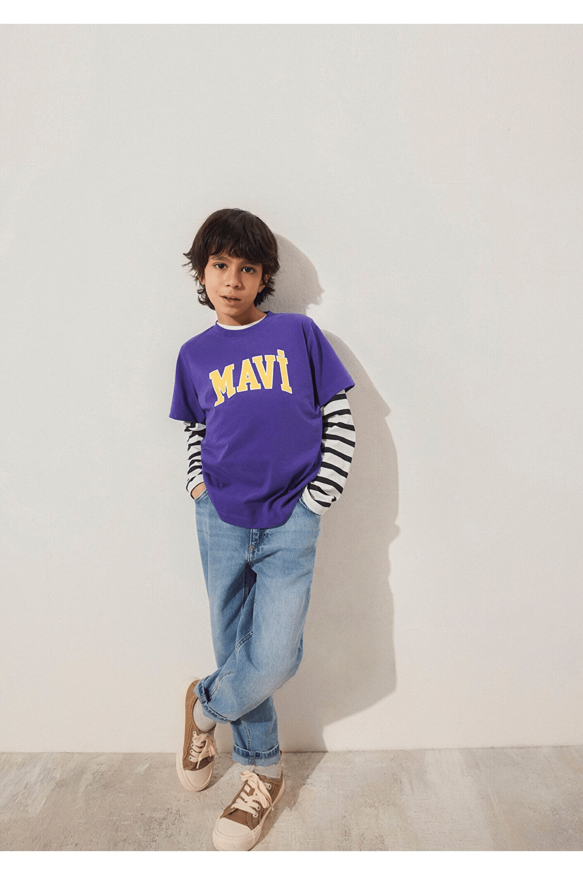 MAVİ ÇOCUK MAVİ LOGO BASKILI TİŞÖRT Gentian Violet 6610030-70692