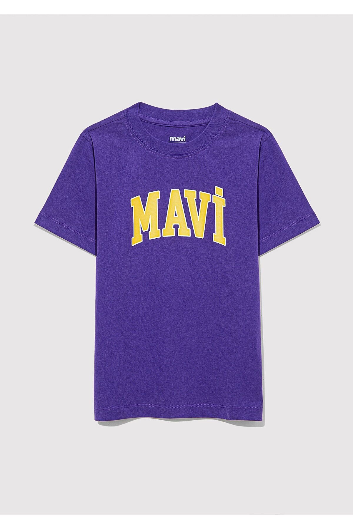 MAVİ ÇOCUK MAVİ LOGO BASKILI TİŞÖRT Gentian Violet 6610030-70692