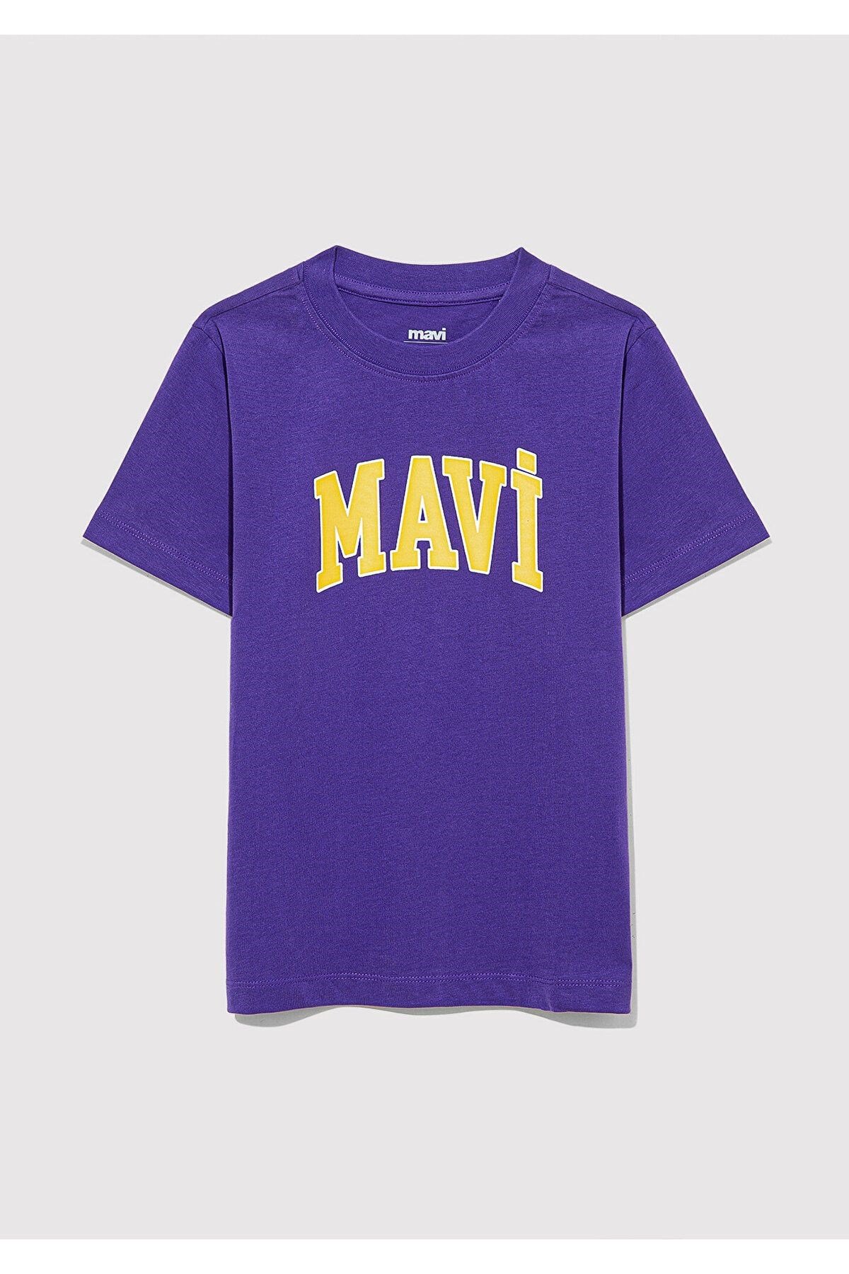 MAVİ ÇOCUK MAVİ LOGO BASKILI TİŞÖRT Gentian Violet 6610030-70692