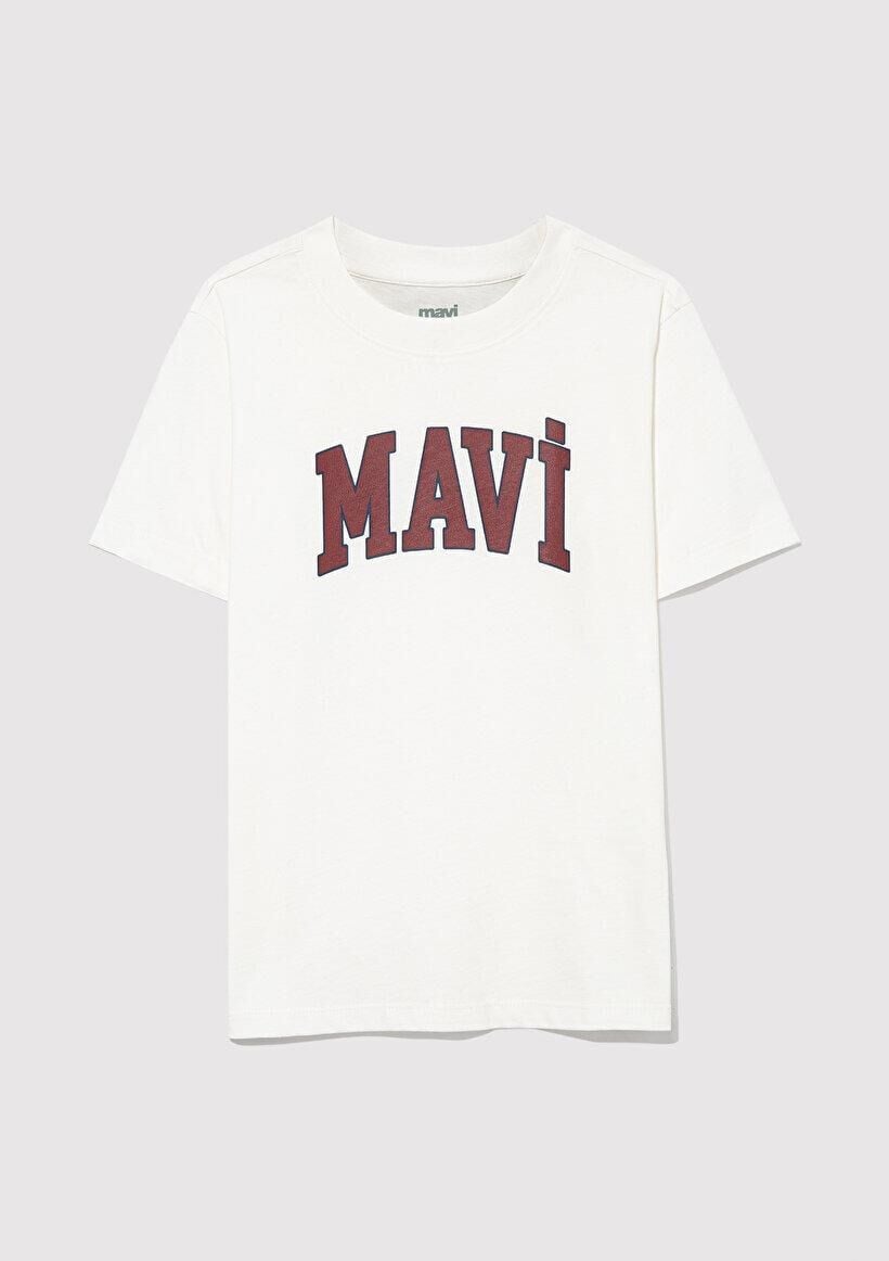 MAVİ ÇOCUK MAVİ LOGO BASKILI TİŞÖRT Kırık Beyaz 6610030-81964