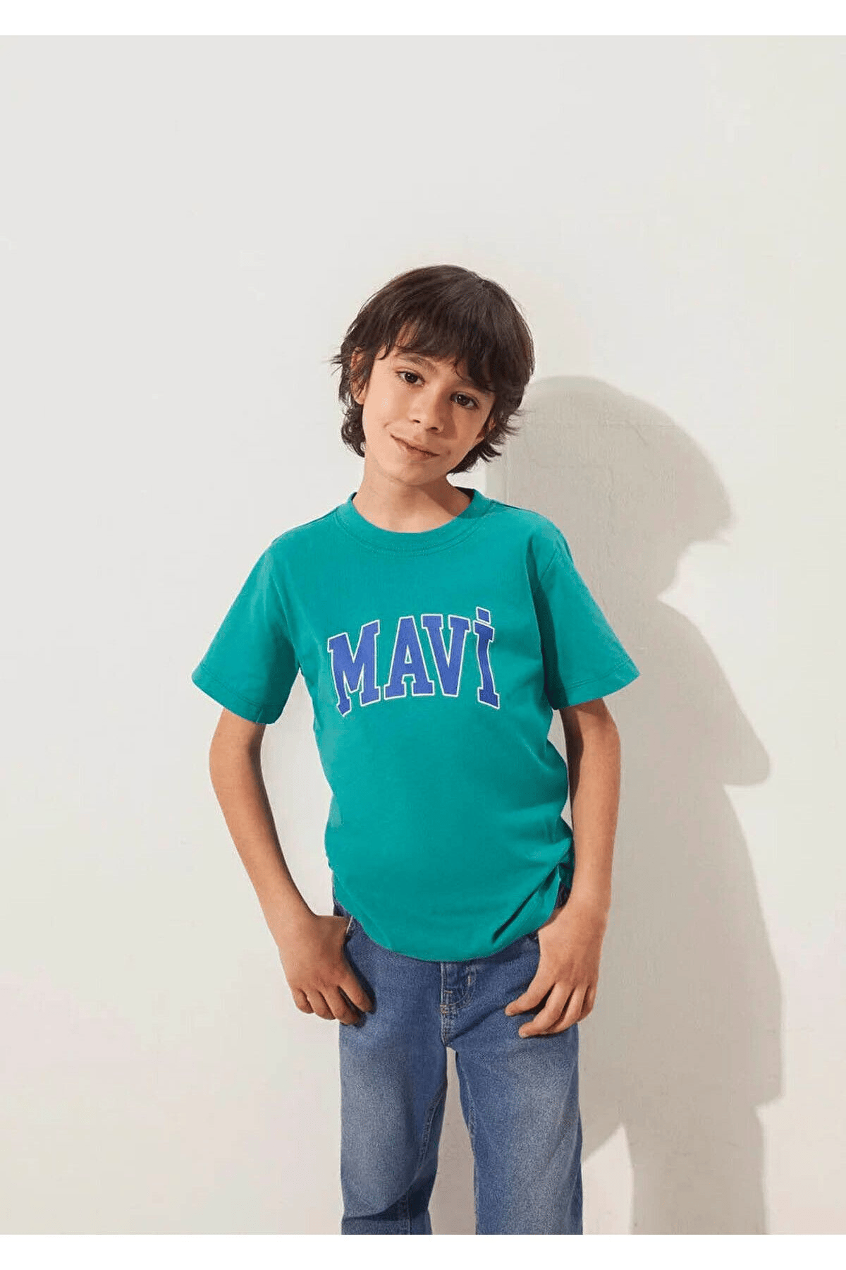 MAVİ ÇOCUK MAVİ LOGO BASKILI TİŞÖRT Porcelain Green 6610030-71711