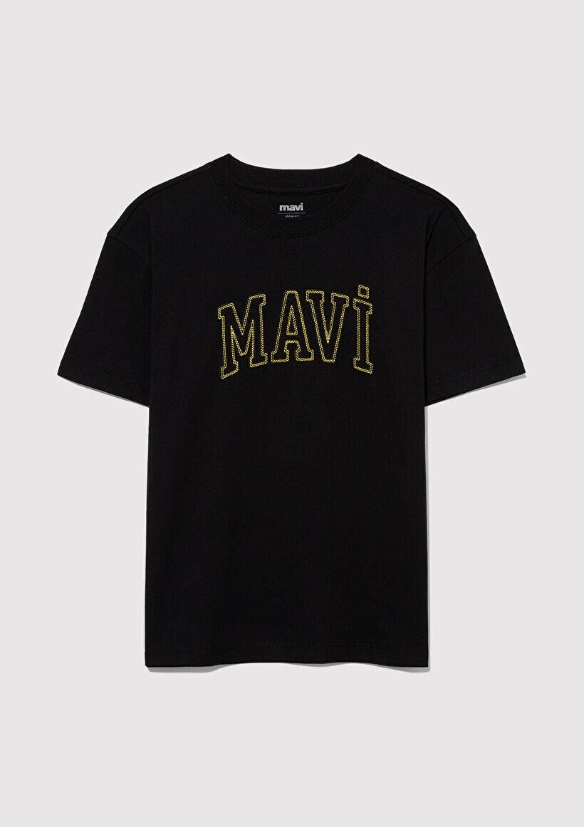 MAVİ ÇOCUK MAVİ LOGO NAKIŞLI TİŞÖRT Siyah 6610214-900