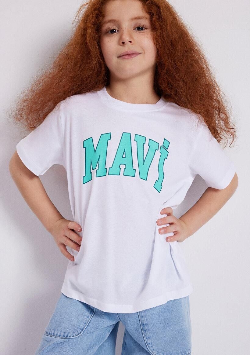 MAVİ ÇOCUK MAVİ LOGO TİŞÖRT Beyaz 7610109-620
