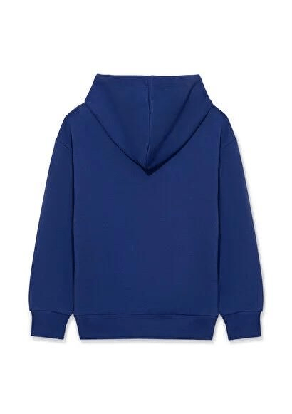 MAVİ ÇOCUK MIAV BASKILI KAPÜŞONLU SWEATSHIRT Koyu S 6S10028-70722
