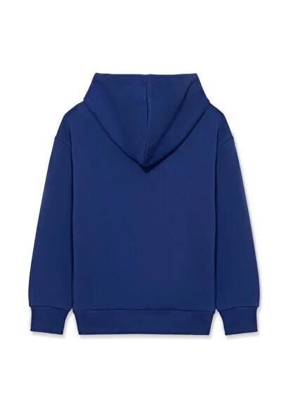 MAVİ ÇOCUK MIAV BASKILI KAPÜŞONLU SWEATSHIRT Koyu S 6S10028-70722