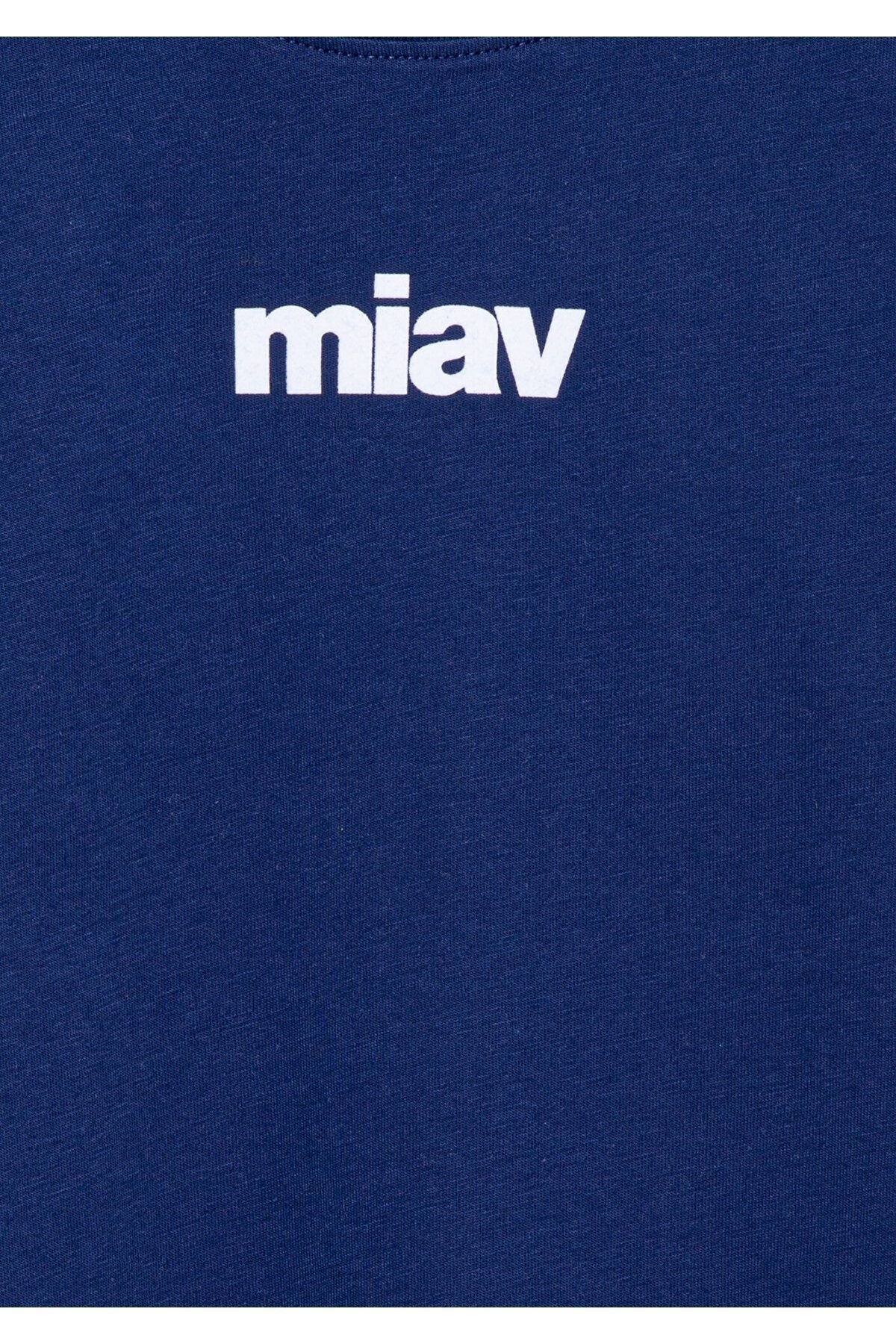 MAVİ ÇOCUK MİAV BASKILI TİŞÖRT Koyu Saks Mavi 6633270722