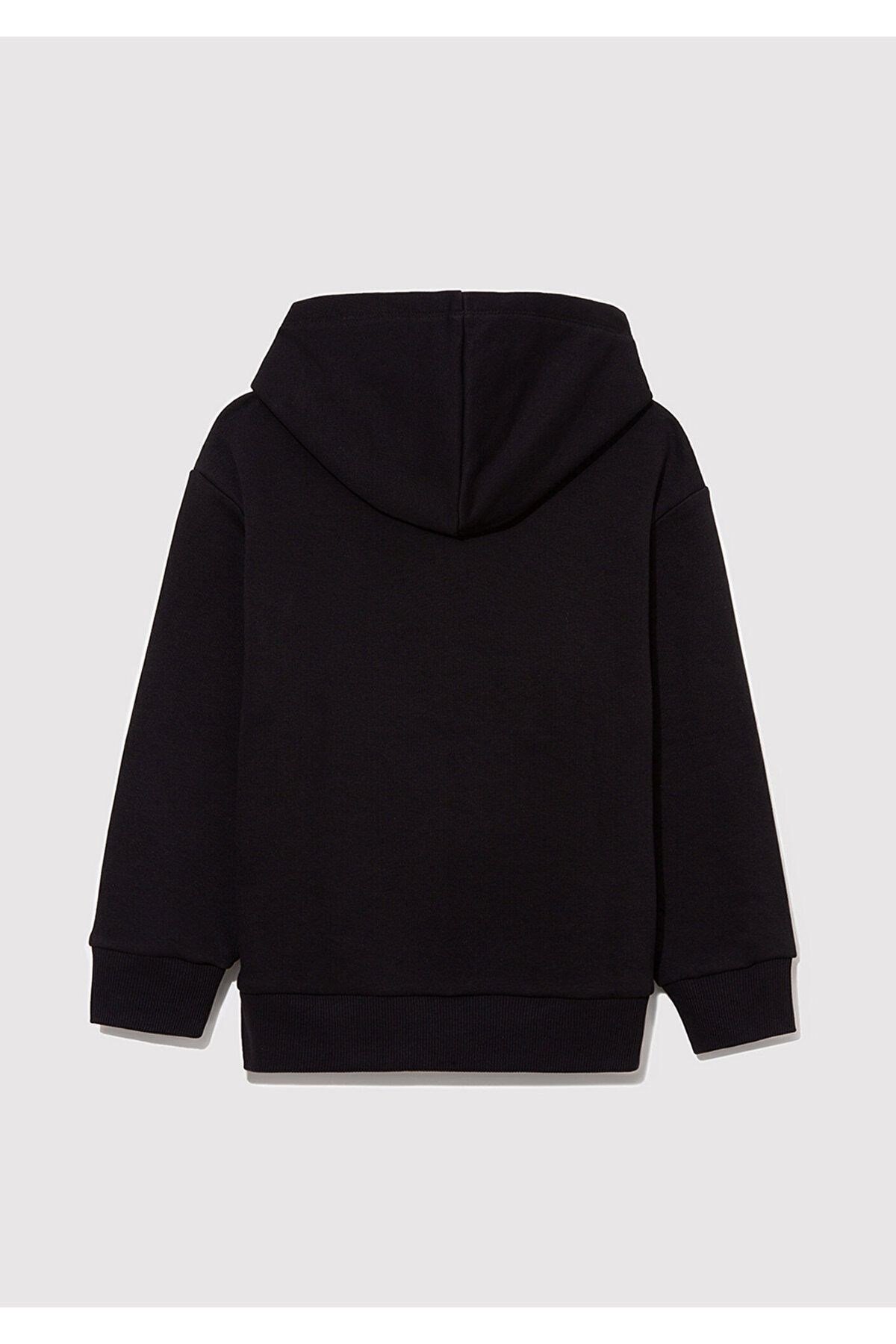 MAVİ ÇOCUK MICKEY BASKILI KAPÜŞONLU SWEATSHIRT Siya 6S10088-900