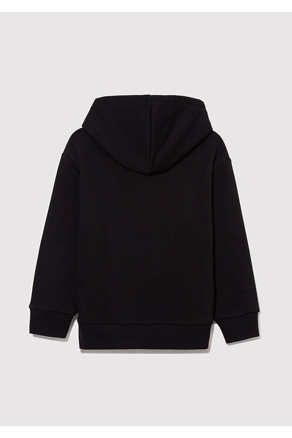 MAVİ ÇOCUK MICKEY BASKILI KAPÜŞONLU SWEATSHIRT Siya 6S10088-900