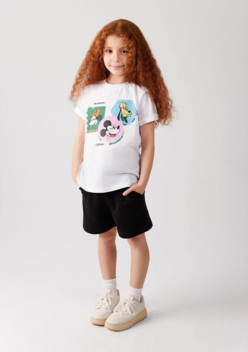 MAVİ ÇOCUK MICKEY MOUSE BASKILI TİŞÖRT Beyaz 7610166-620