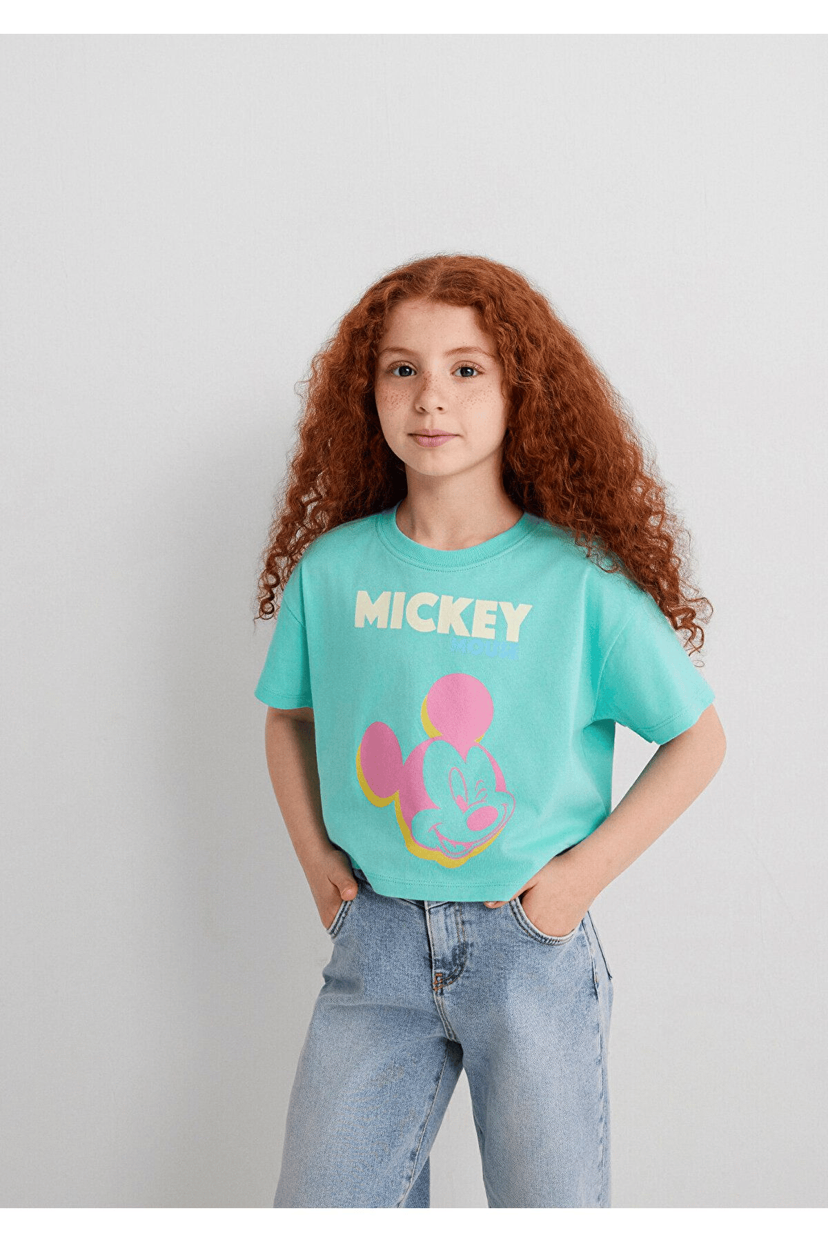 MAVİ ÇOCUK MICKEY MOUSE BASKILI TİŞÖRT Cabbage 7610332-71673