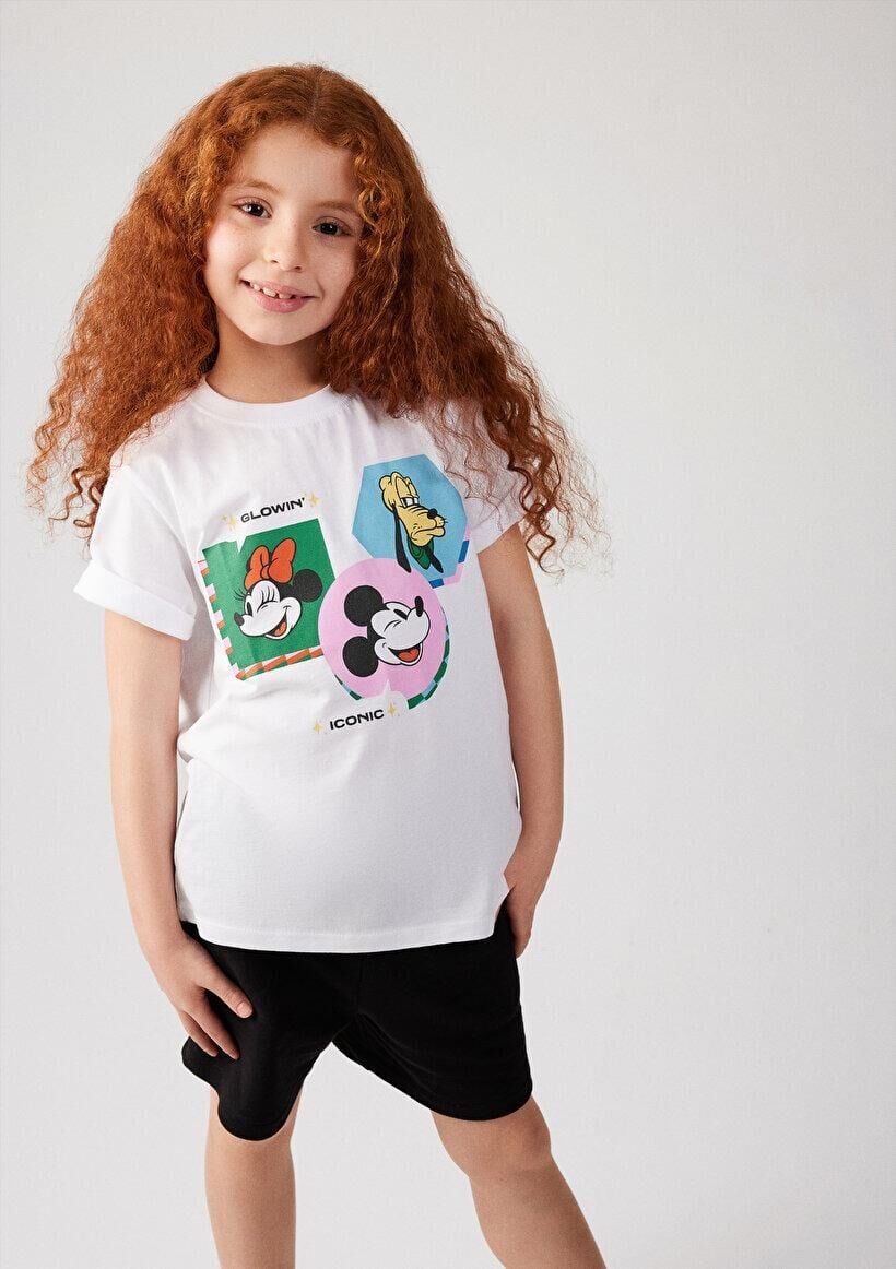 MAVİ ÇOCUK MICKEY MOUSE BASKILI TİŞÖRT Beyaz 7610166-620
