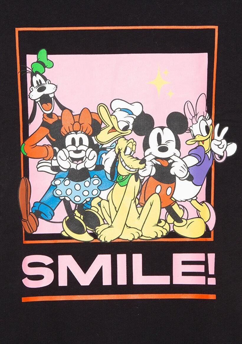 MAVİ ÇOCUK MICKEY MOUSE BASKILI TİŞÖRT Siyah 7610167-900