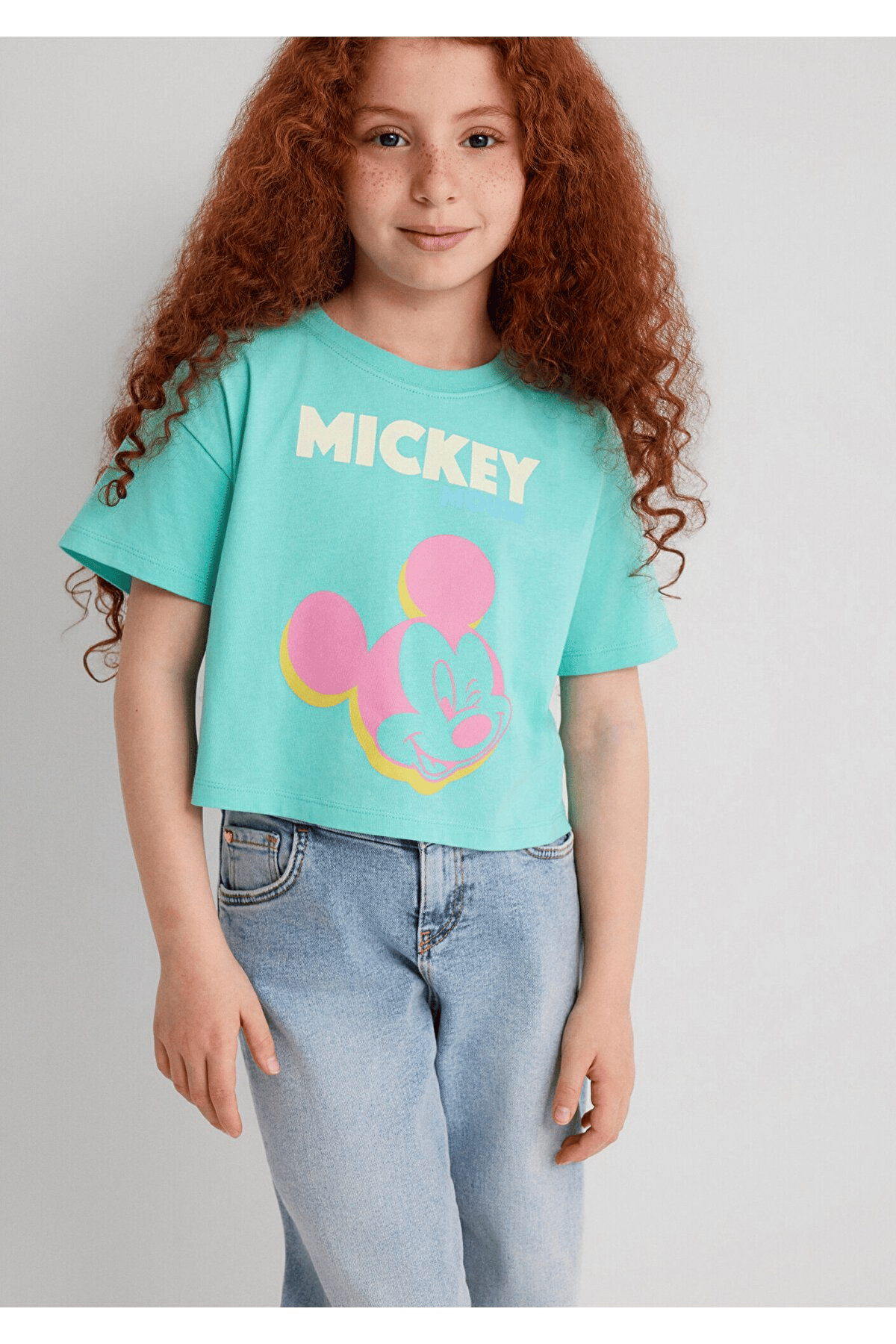 MAVİ ÇOCUK MICKEY MOUSE BASKILI TİŞÖRT Cabbage 7610332-71673