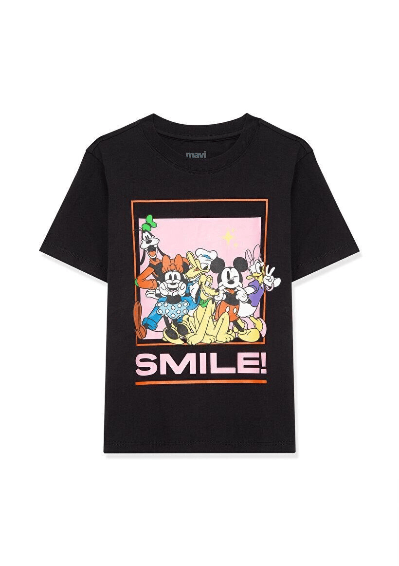 MAVİ ÇOCUK MICKEY MOUSE BASKILI TİŞÖRT Siyah 7610167-900