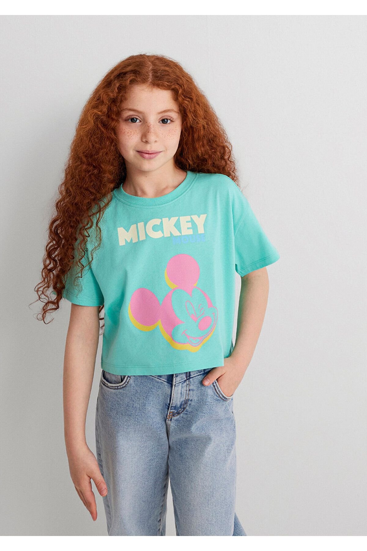 MAVİ ÇOCUK MICKEY MOUSE BASKILI TİŞÖRT Cabbage 7610332-71673