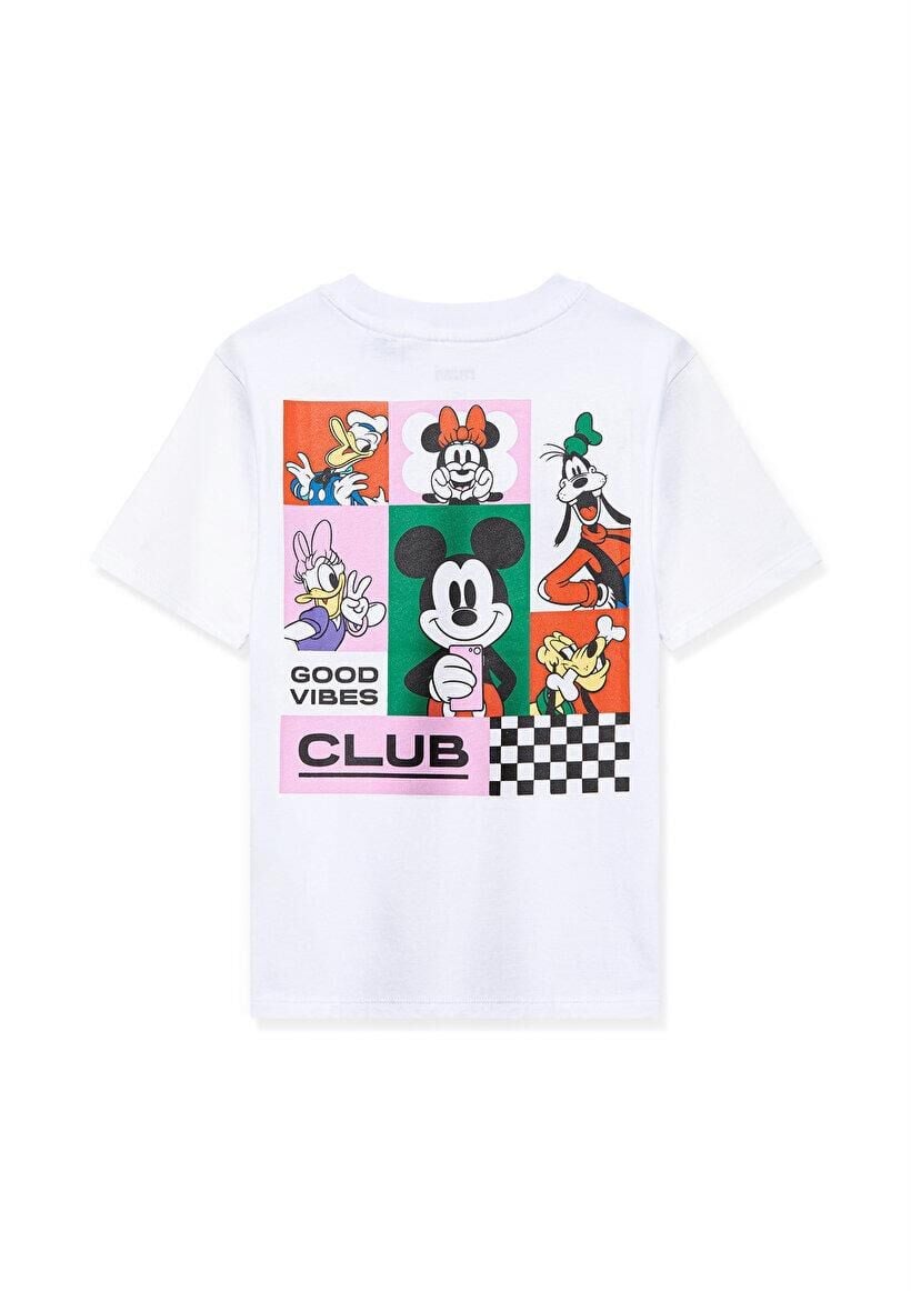 MAVİ ÇOCUK MICKEY MOUSE BASKILI TİŞÖRT Beyaz 7610166-620