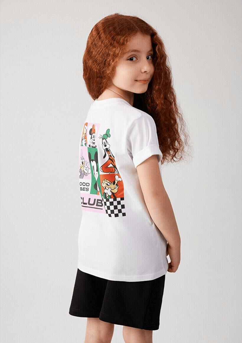 MAVİ ÇOCUK MICKEY MOUSE BASKILI TİŞÖRT Beyaz 7610166-620