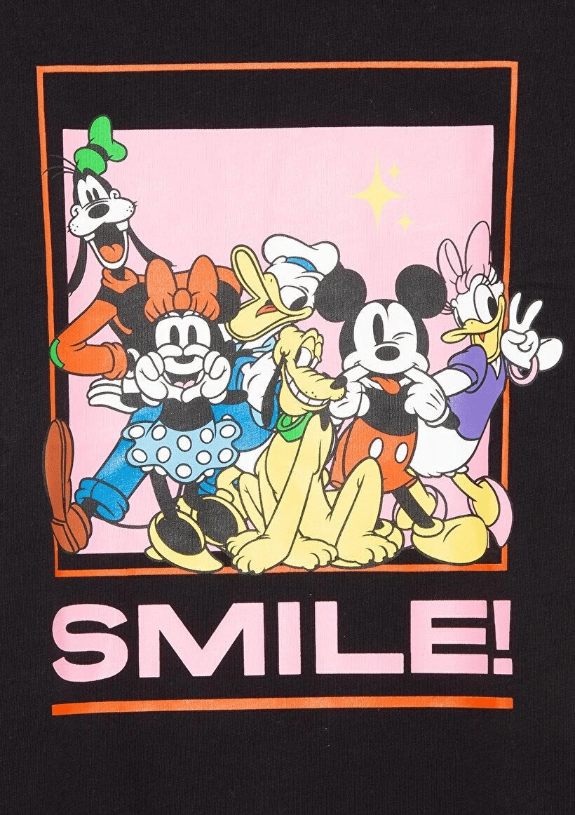MAVİ ÇOCUK MICKEY MOUSE BASKILI TİŞÖRT Siyah 7610167-900