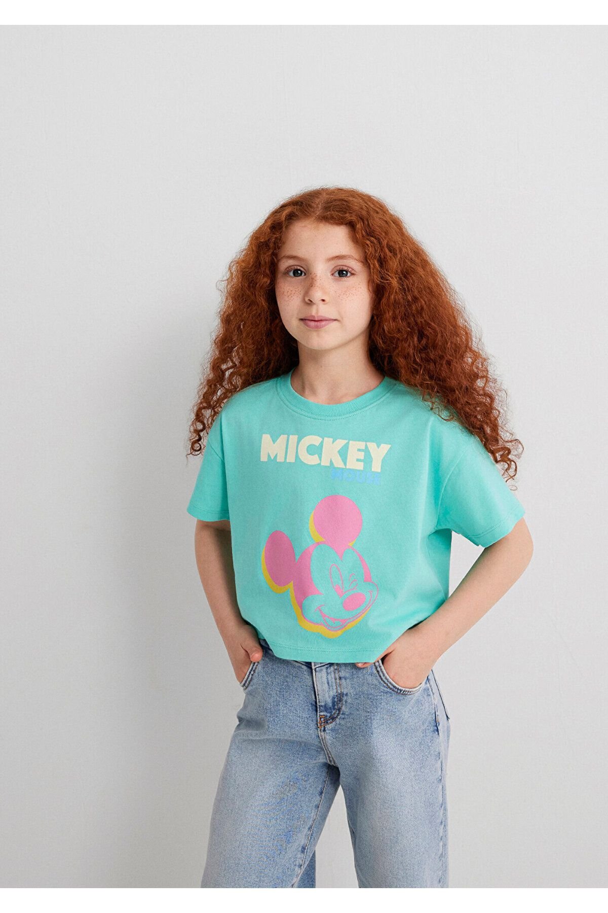 MAVİ ÇOCUK MICKEY MOUSE BASKILI TİŞÖRT Cabbage 7610332-71673
