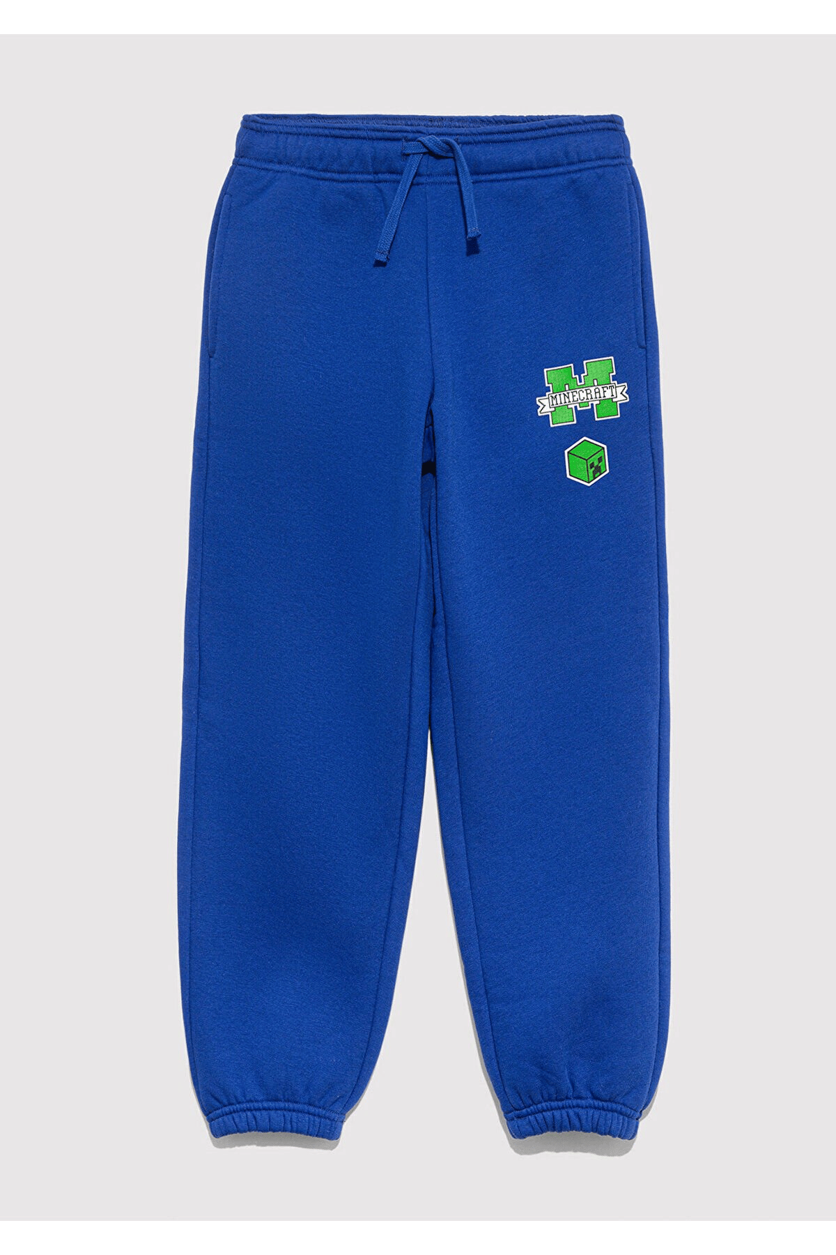 MAVİ ÇOCUK MINECRAFT BASKILI ÖRME PANTOLON Saks Mav 6010027-70896