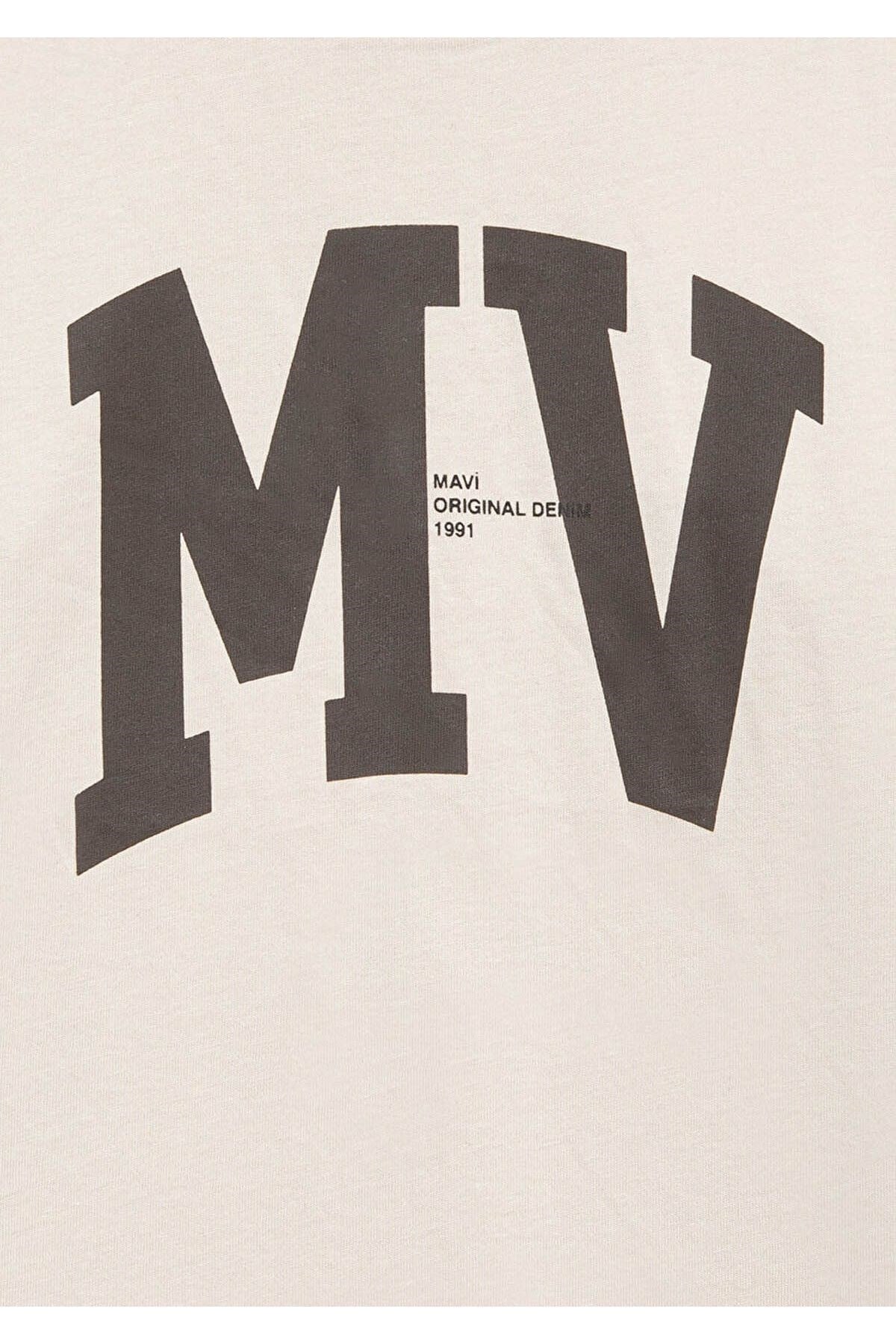MAVİ ÇOCUK MV LOGO BASKILI TİŞÖRT Ay Taşı Beji 6610213-70144