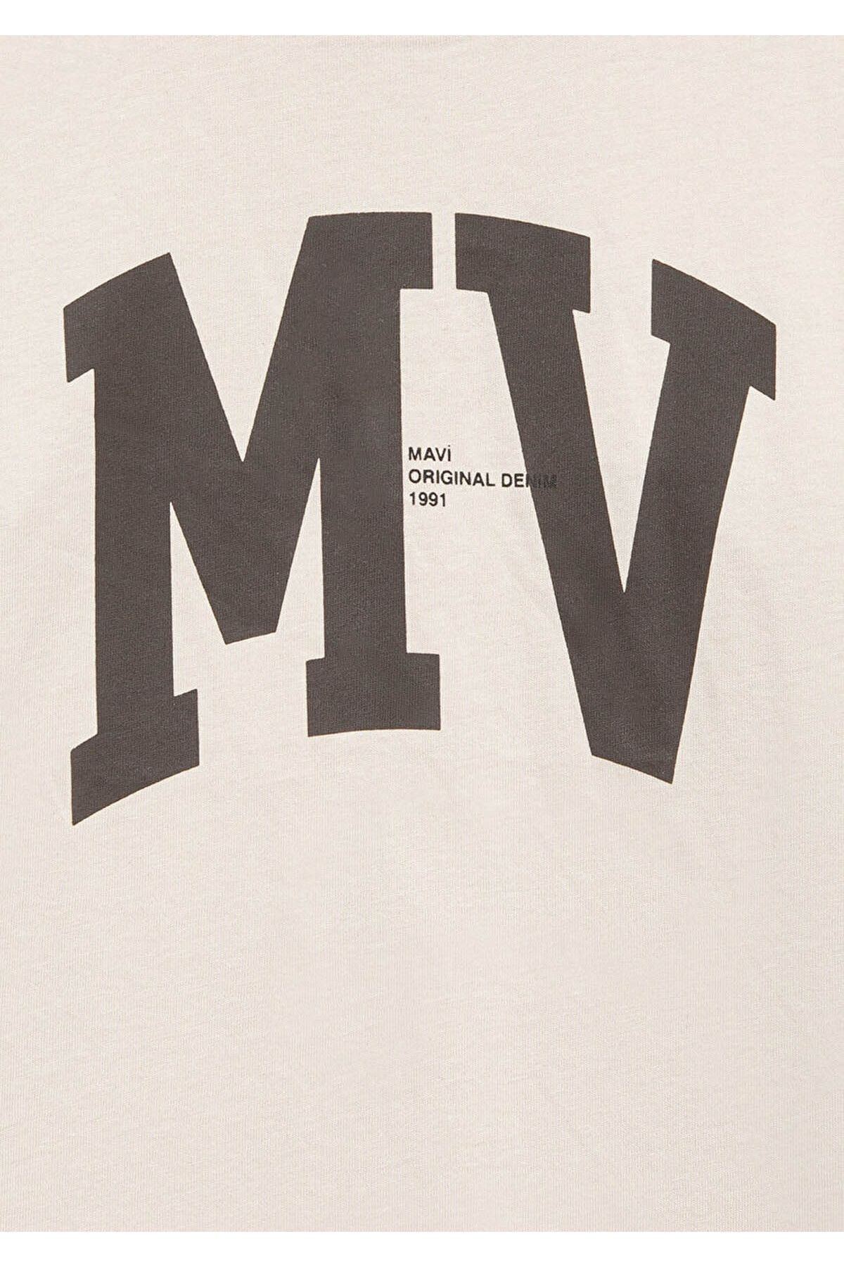 MAVİ ÇOCUK MV LOGO BASKILI TİŞÖRT Ay Taşı Beji 6610213-70144