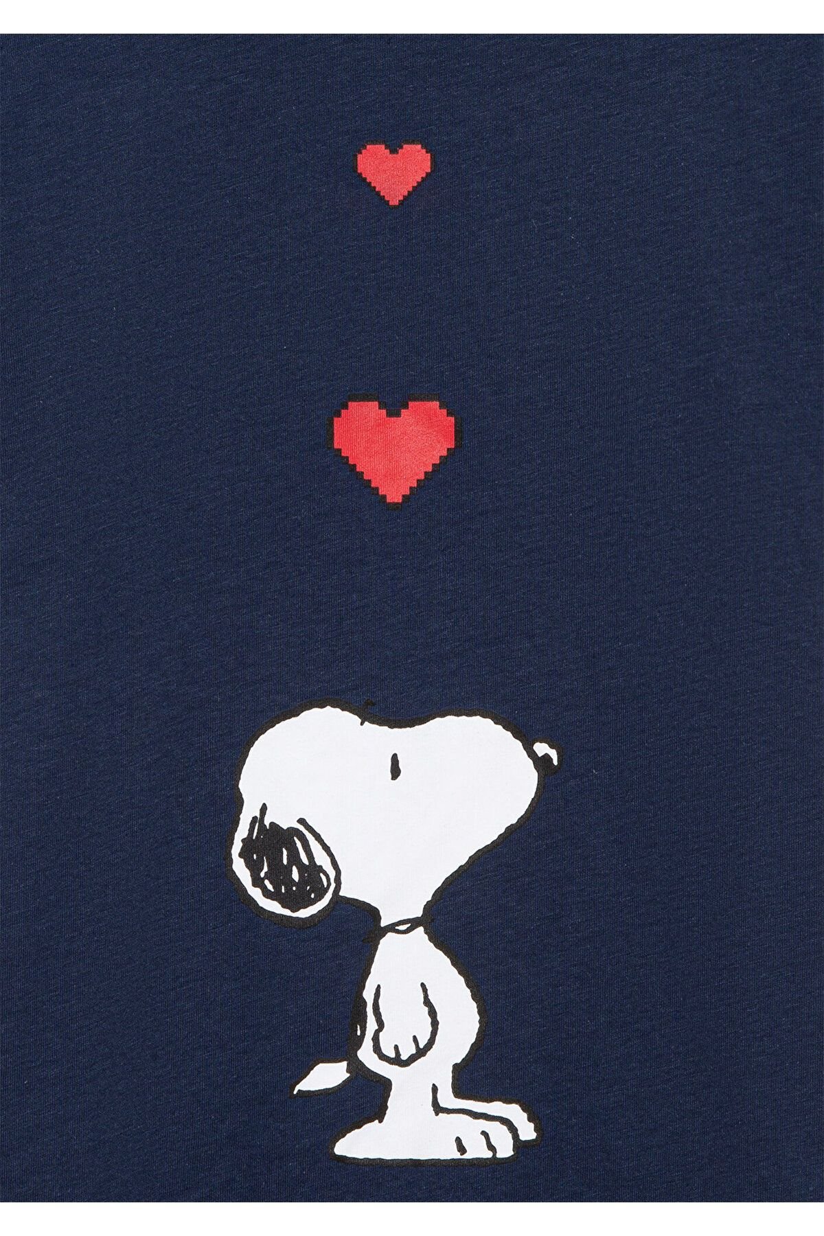 MAVİ ÇOCUK SNOOPY KALP BASKILI TİŞÖRT Koyu Lacivert 7610242-70488