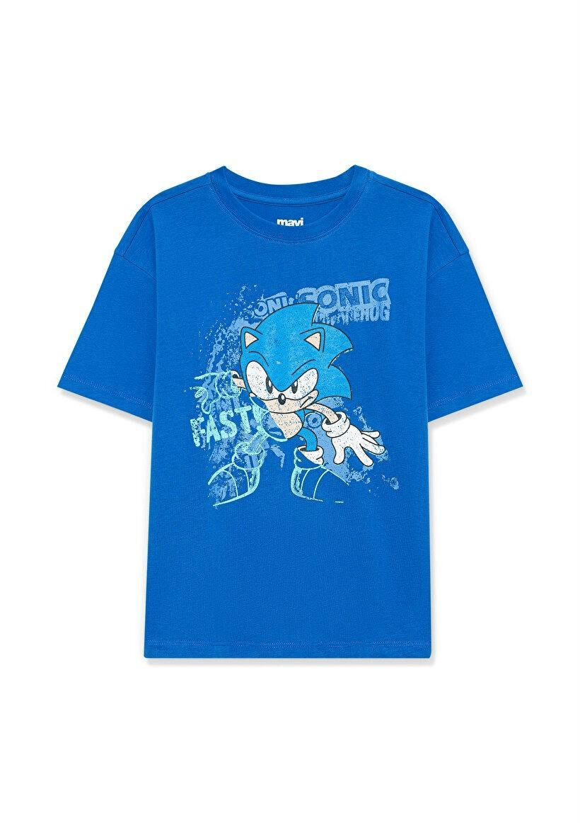 MAVİ ÇOCUK SONIC BASKILI TİŞÖRT Saks 6610159-70913