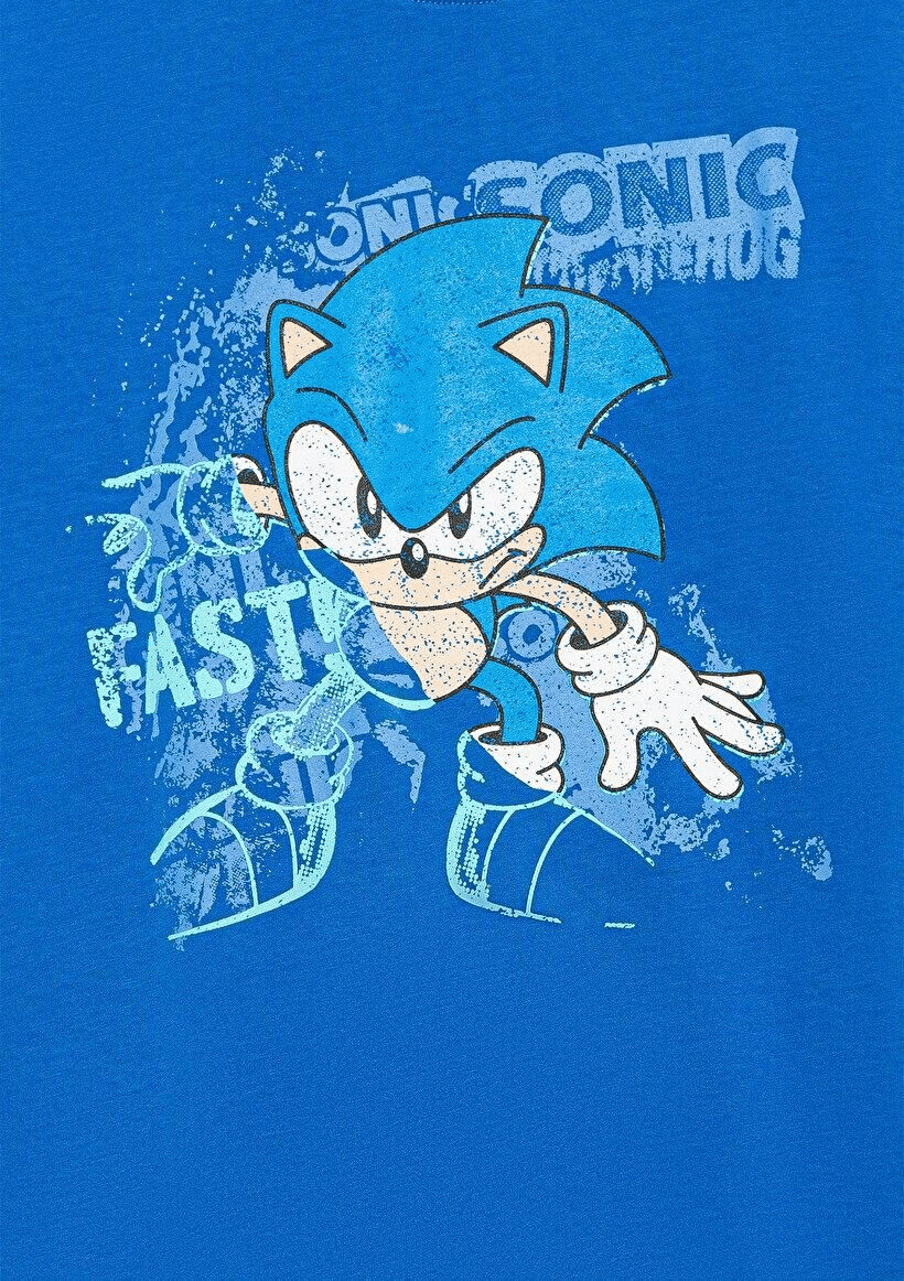 MAVİ ÇOCUK SONIC BASKILI TİŞÖRT Saks 6610159-70913