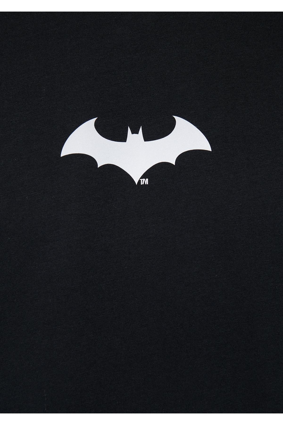 MAVİ ERKEK BATMAN REFLEKTÖR BASKILI TİŞÖRT Siyah 066878-900
