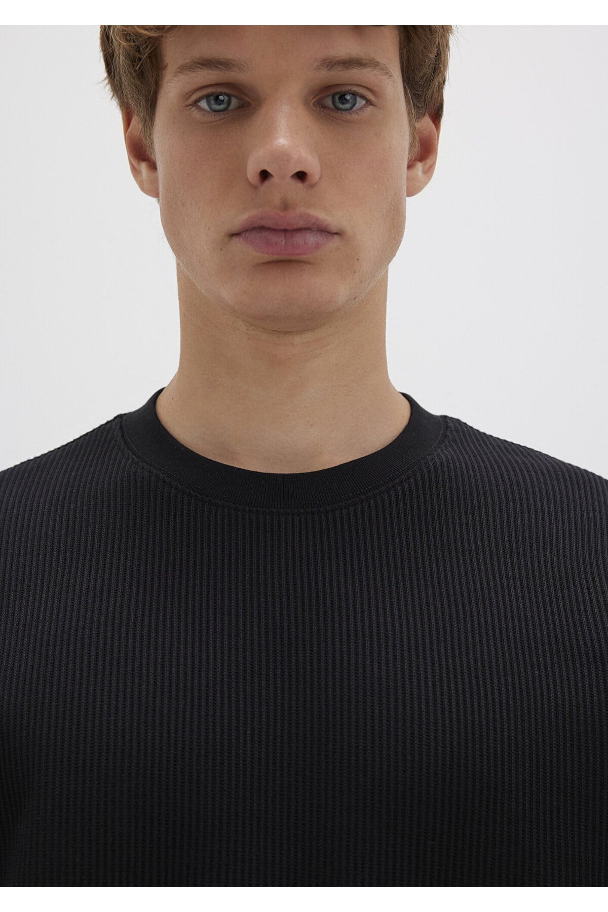 MAVİ ERKEK BİSİKLET YAKA SWEATSHIRT  Siyah 0S10407-900