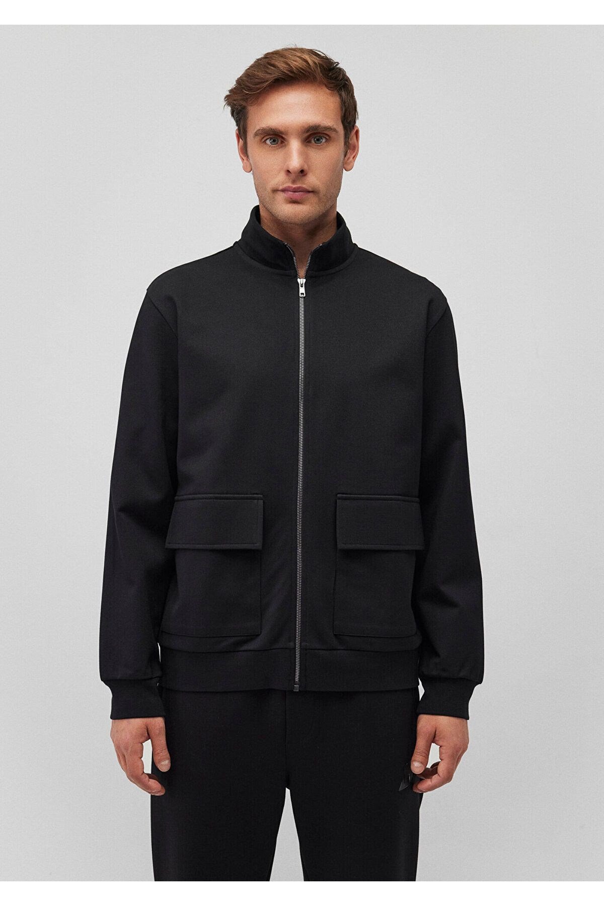 MAVİ ERKEK FERMUARLI SWEATSHIRT Siyah 0S10253-900
