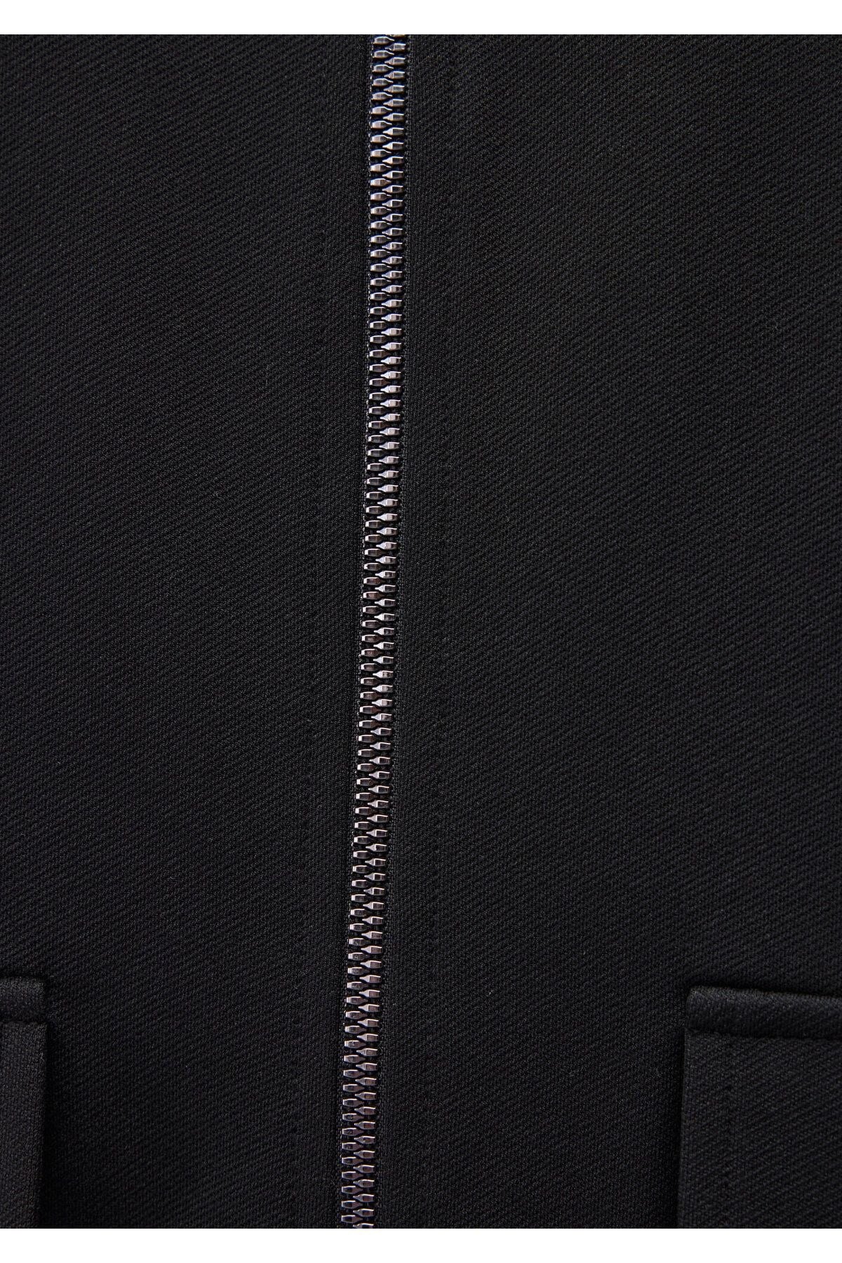 MAVİ ERKEK FERMUARLI SWEATSHIRT Siyah 0S10253-900