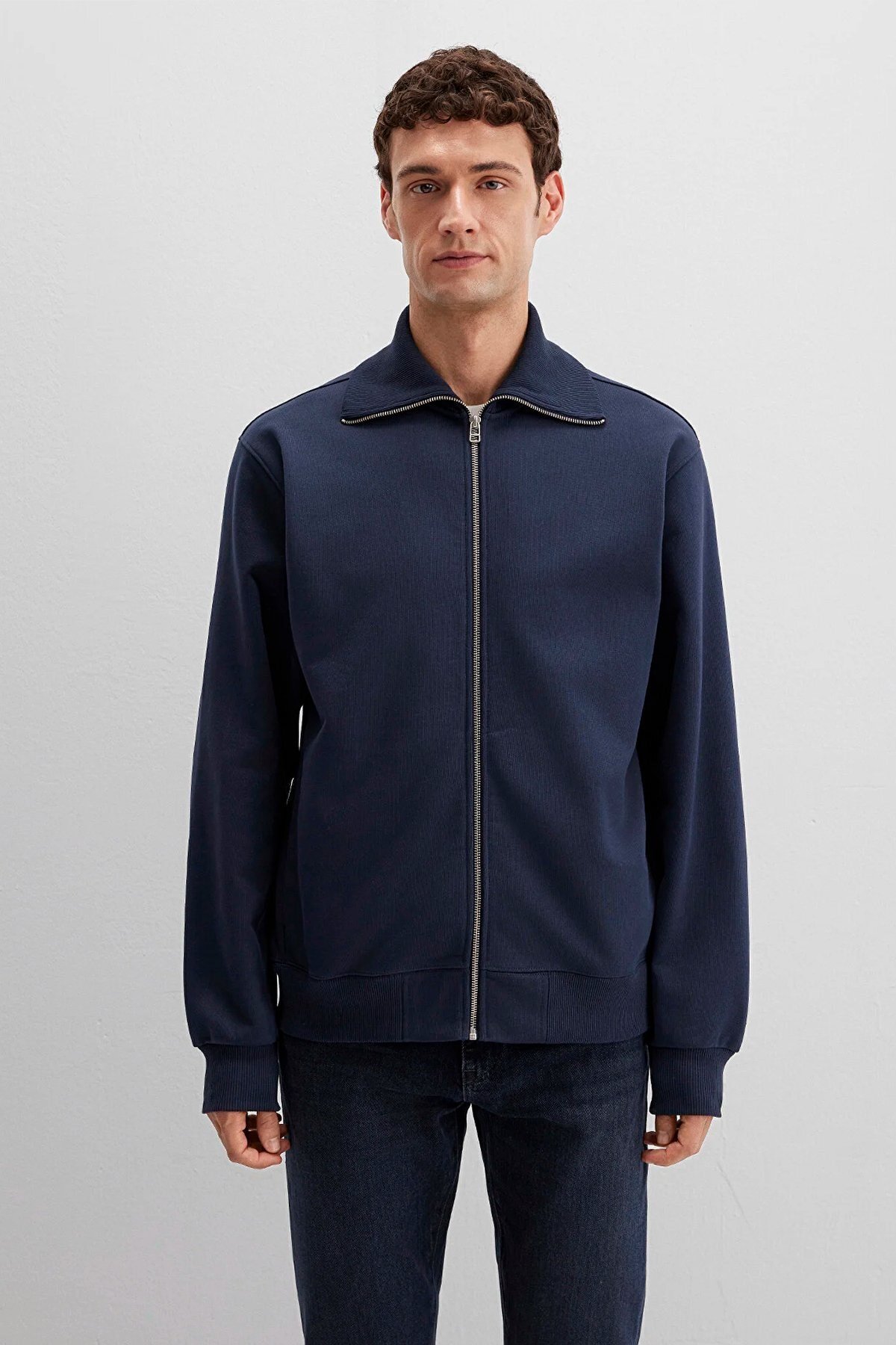 MAVİ ERKEK FULL ZIP SWEATSHIRT Gece Lacivert 0S10521-70490
