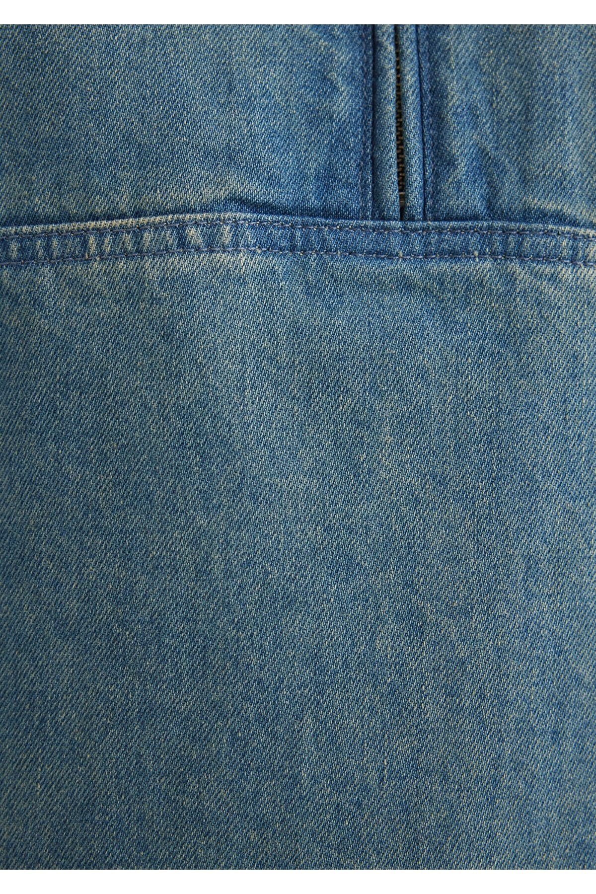 MAVİ ERKEK HALF ZIP GÖMLEK İndigo 0211418-18790