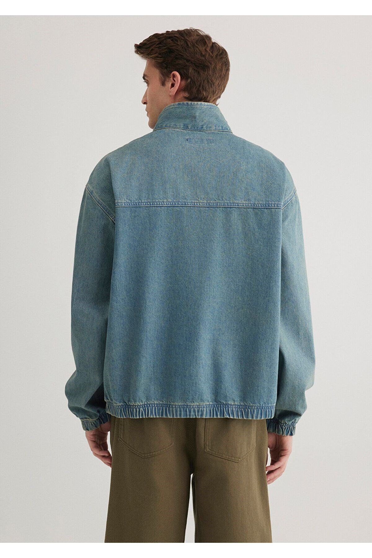 MAVİ ERKEK HALF ZIP GÖMLEK İndigo 0211418-18790